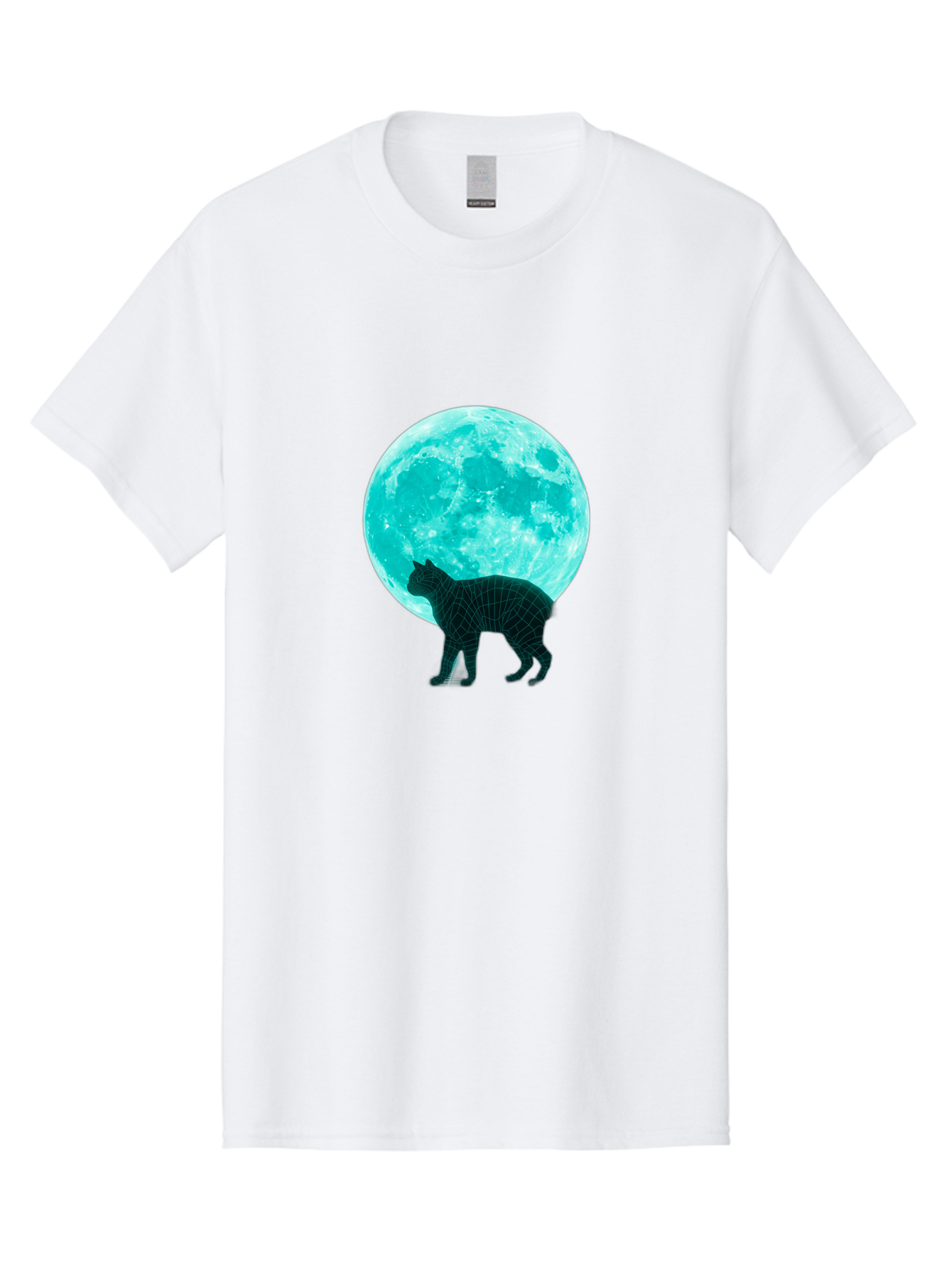 Cat-And-Moon-2 Men'S Graphic Tee, 100% Cotton, Comfortable Casual Summer Wear, Machine Washable, Vintage Camera, Old Camera, Antique Camera, Black Camera, Classic Photography, Photography Equipment, Nostalgic Device, Film Camera, Camera Art Bai624