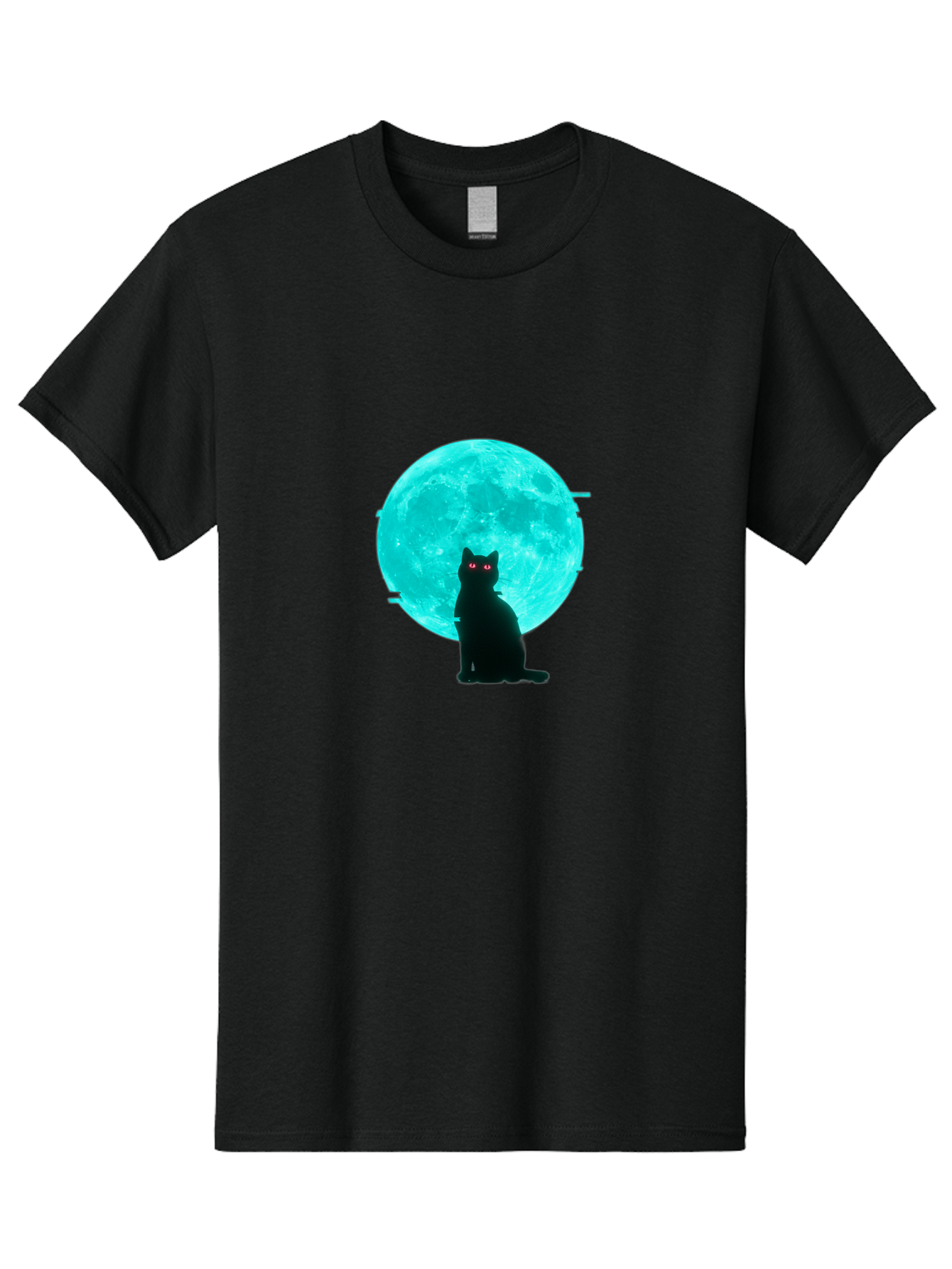 Cat-And-Moon-3 Men'S Graphic Tee, 100% Cotton, Comfortable Casual Summer Wear, Machine Washable, Vintage Camera, Old Camera, Antique Camera, Black Camera, Classic Photography, Photography Equipment, Nostalgic Device, Film Camera, Camera Art Bai625