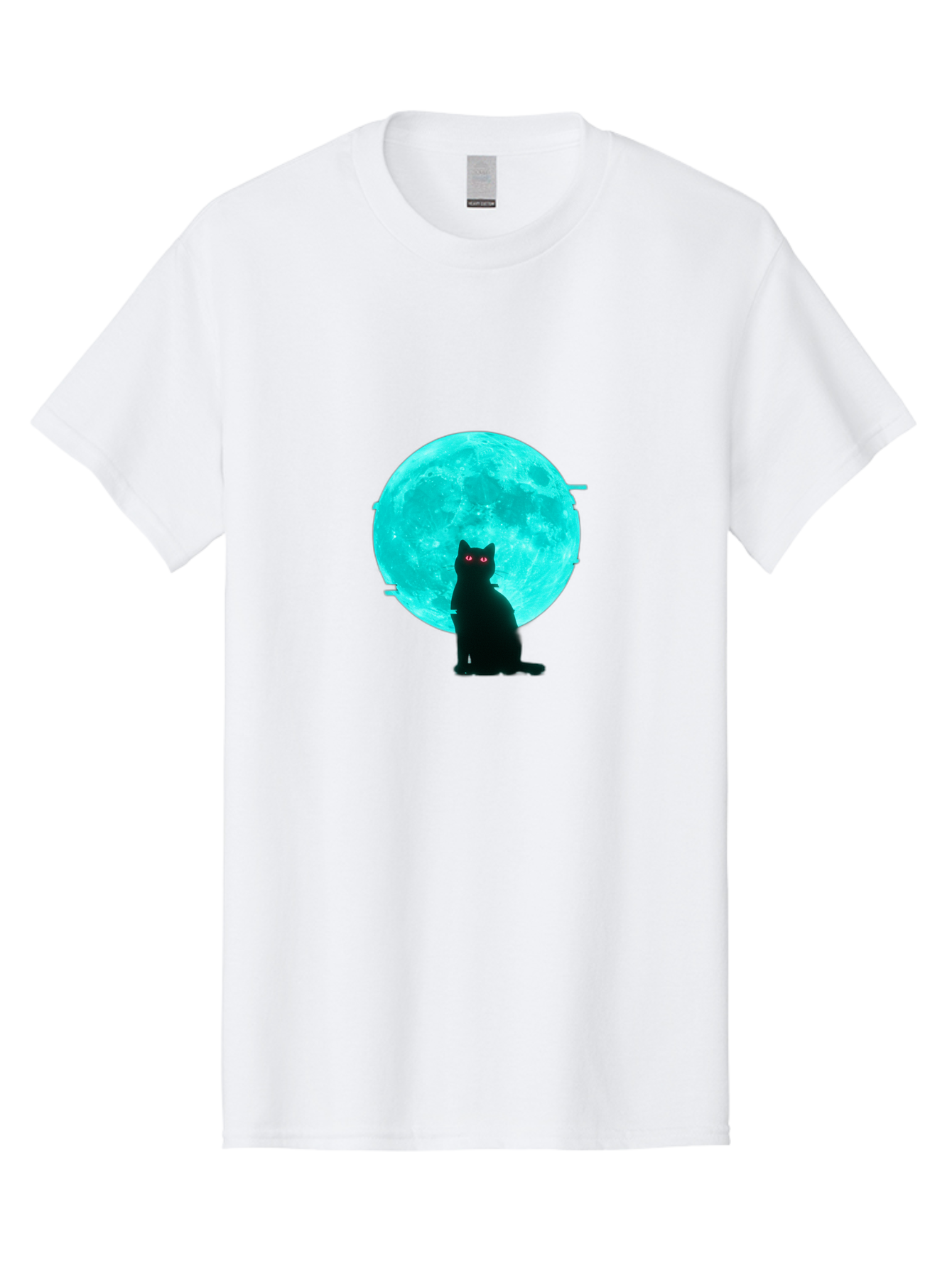 Cat-And-Moon-3 Men'S Graphic Tee, 100% Cotton, Comfortable Casual Summer Wear, Machine Washable, Vintage Camera, Old Camera, Antique Camera, Black Camera, Classic Photography, Photography Equipment, Nostalgic Device, Film Camera, Camera Art Bai625