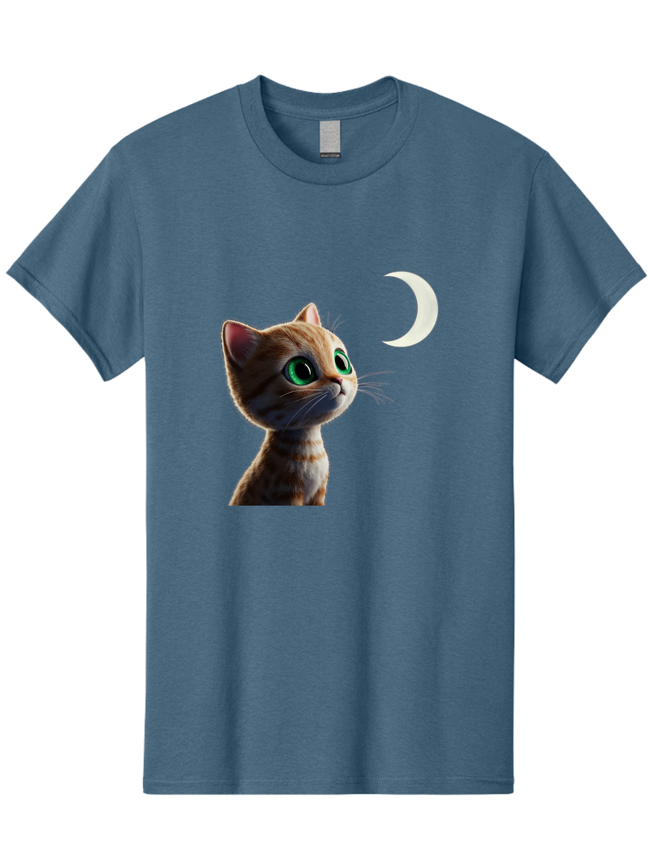 Cat-Gazing-At-Crescent-Moon Men'S Graphic Tee, 100% Cotton, Comfortable Casual Summer Wear, Machine Washable, Vintage Camera, Old Camera, Antique Camera, Black Camera, Classic Photography, Photography Equipment, Nostalgic Device, Film Camera, Bai628