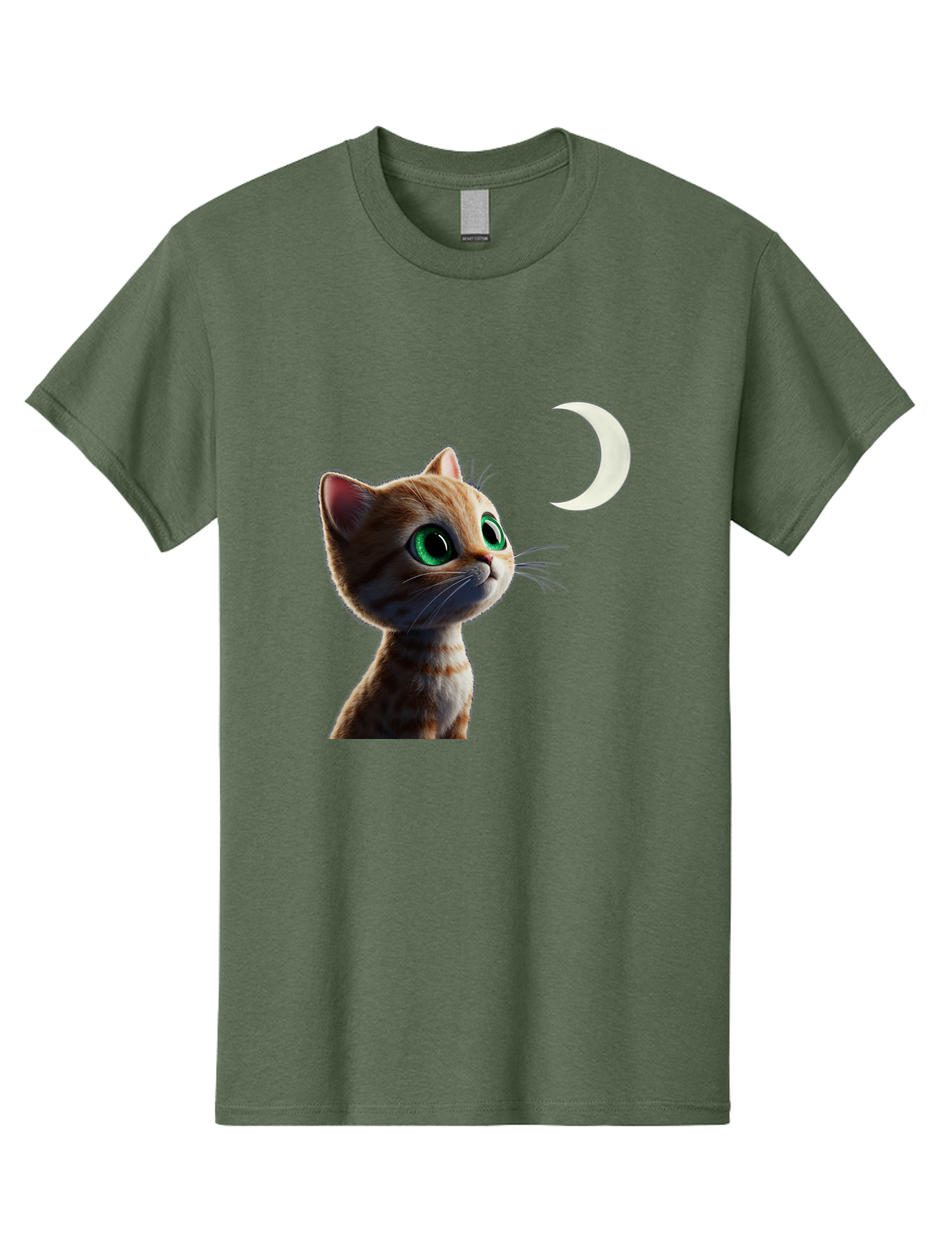 Cat-Gazing-At-Crescent-Moon Men'S Graphic Tee, 100% Cotton, Comfortable Casual Summer Wear, Machine Washable, Vintage Camera, Old Camera, Antique Camera, Black Camera, Classic Photography, Photography Equipment, Nostalgic Device, Film Camera, Bai628