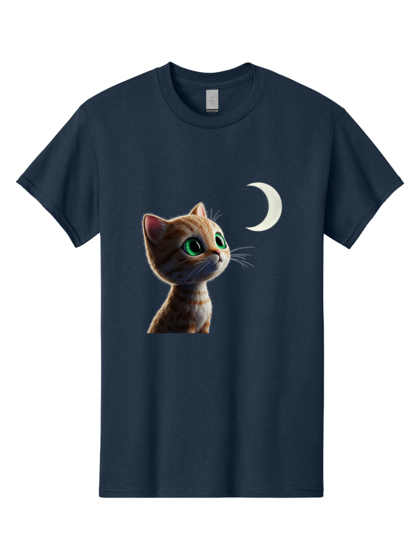 Cat-Gazing-At-Crescent-Moon Men'S Graphic Tee, 100% Cotton, Comfortable Casual Summer Wear, Machine Washable, Vintage Camera, Old Camera, Antique Camera, Black Camera, Classic Photography, Photography Equipment, Nostalgic Device, Film Camera, Bai628