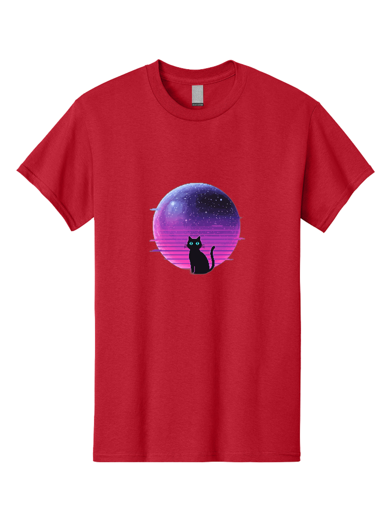 Cat-In-Retro-Sunset Men'S Graphic Tee, 100% Cotton, Comfortable Casual Summer Wear, Machine Washable, Vintage Camera, Old Camera, Antique Camera, Black Camera, Classic Photography, Photography Equipment, Nostalgic Device, Film Camera, Bai631