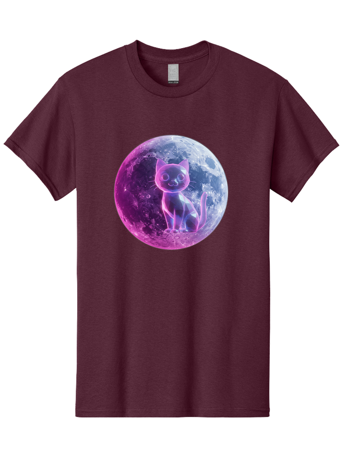 Cat-On-The-Moon-1 Men'S Graphic Tee, 100% Cotton, Comfortable Casual Summer Wear, Machine Washable, Vintage Camera, Old Camera, Antique Camera, Black Camera, Classic Photography, Photography Equipment, Nostalgic Device, Film Camera, Camera Art Bai638