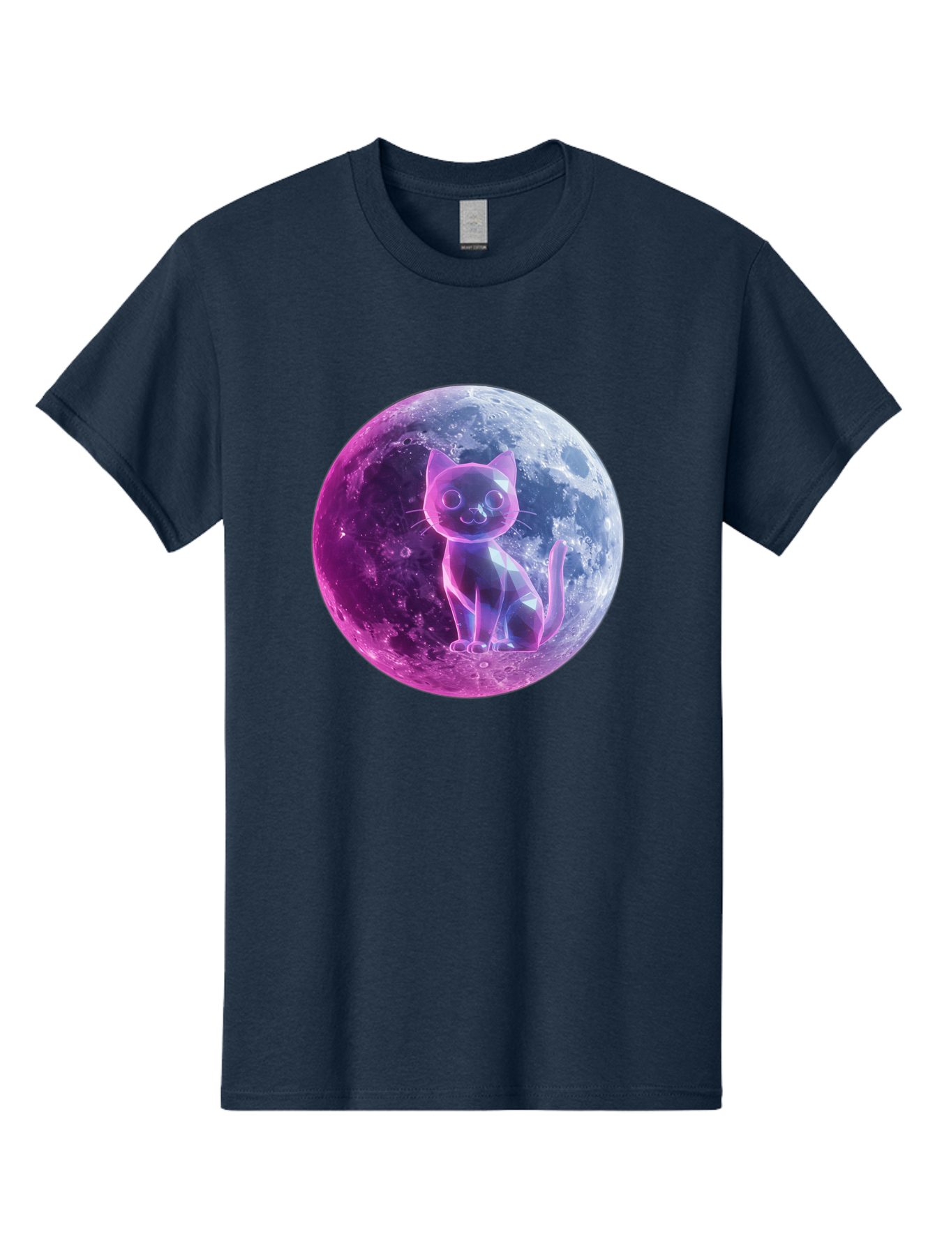 Cat-On-The-Moon-1 Men'S Graphic Tee, 100% Cotton, Comfortable Casual Summer Wear, Machine Washable, Vintage Camera, Old Camera, Antique Camera, Black Camera, Classic Photography, Photography Equipment, Nostalgic Device, Film Camera, Camera Art Bai638