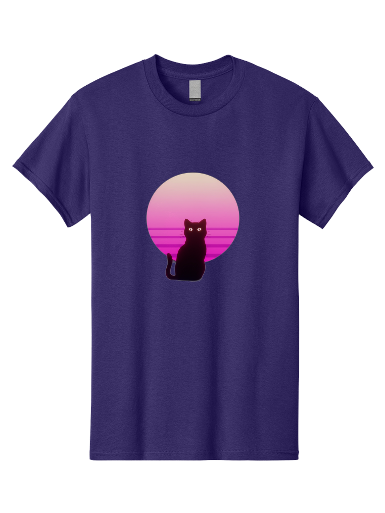 Cat-Silhouette Men'S Graphic Tee, 100% Cotton, Comfortable Casual Summer Wear, Machine Washable, Vintage Camera, Old Camera, Antique Camera, Black Camera, Classic Photography, Photography Equipment, Nostalgic Device, Film Camera, Camera Art Bai645