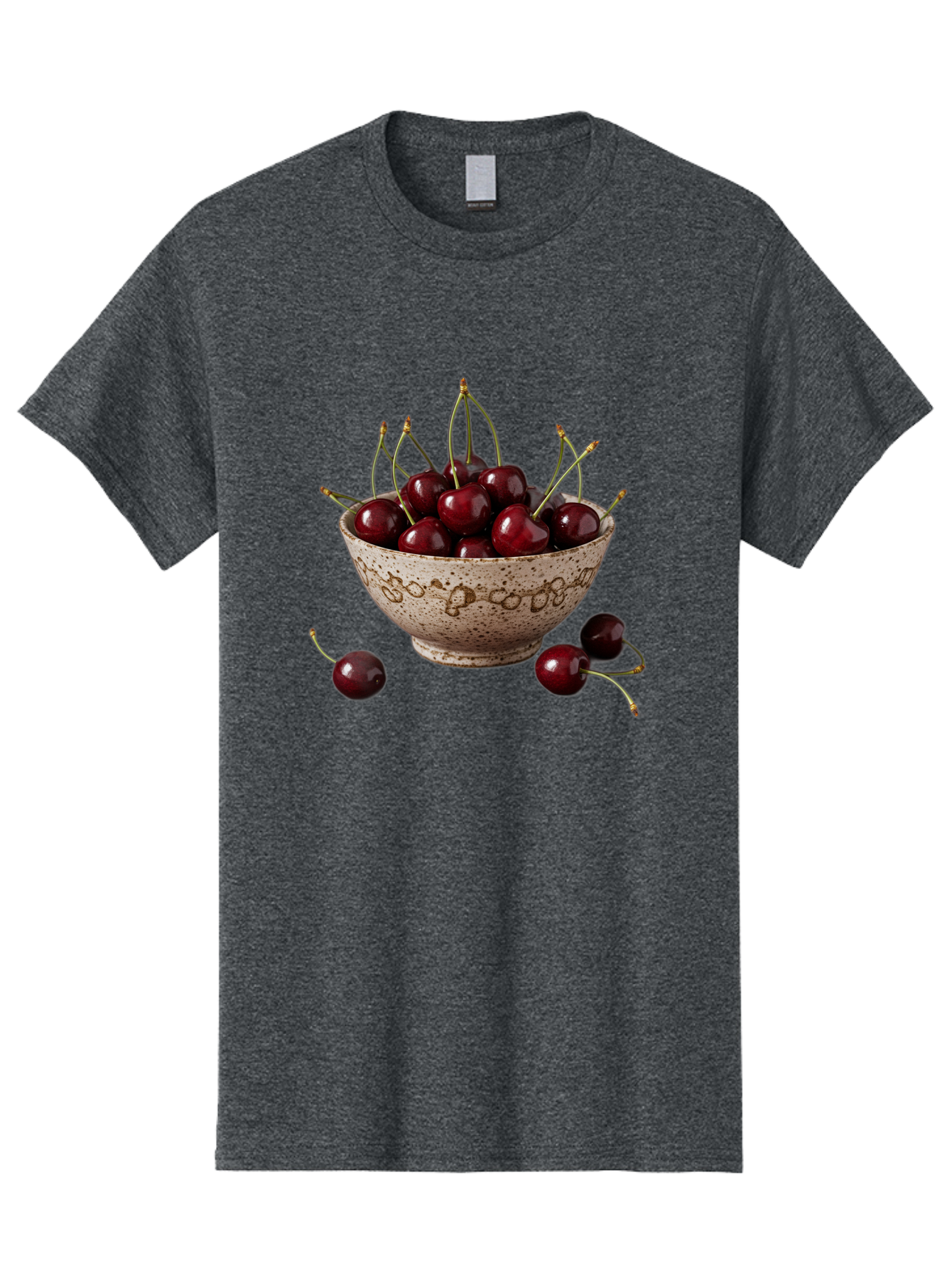 Ceramic-Bowl-Of-Cherries Men'S Graphic Tee, 100% Cotton, Comfortable Casual Summer Wear, Machine Washable, Vintage Camera, Old Camera, Antique Camera, Black Camera, Classic Photography, Photography Equipment, Nostalgic Device, Film Camera, Bai651