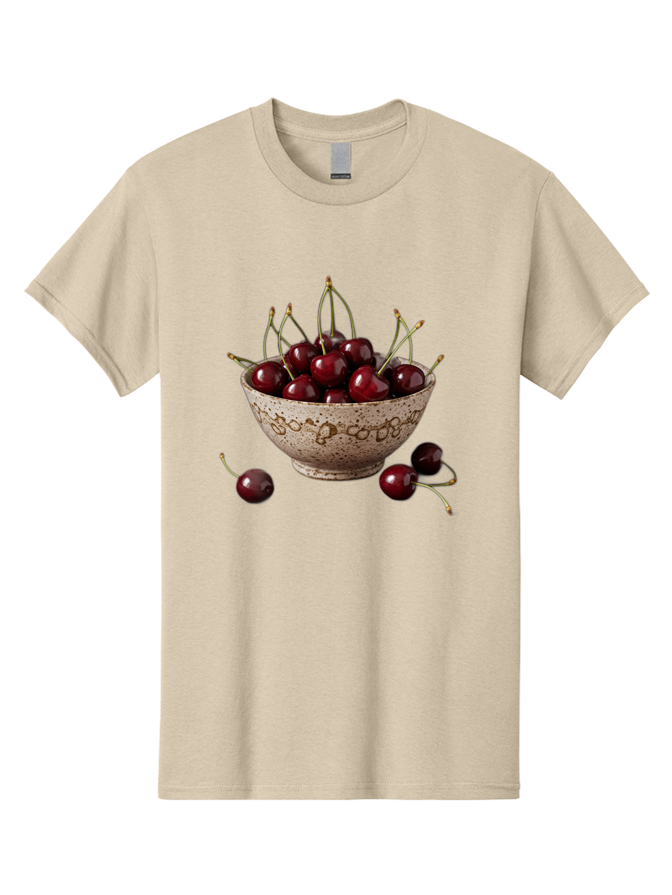 Ceramic-Bowl-Of-Cherries Men'S Graphic Tee, 100% Cotton, Comfortable Casual Summer Wear, Machine Washable, Vintage Camera, Old Camera, Antique Camera, Black Camera, Classic Photography, Photography Equipment, Nostalgic Device, Film Camera, Bai651
