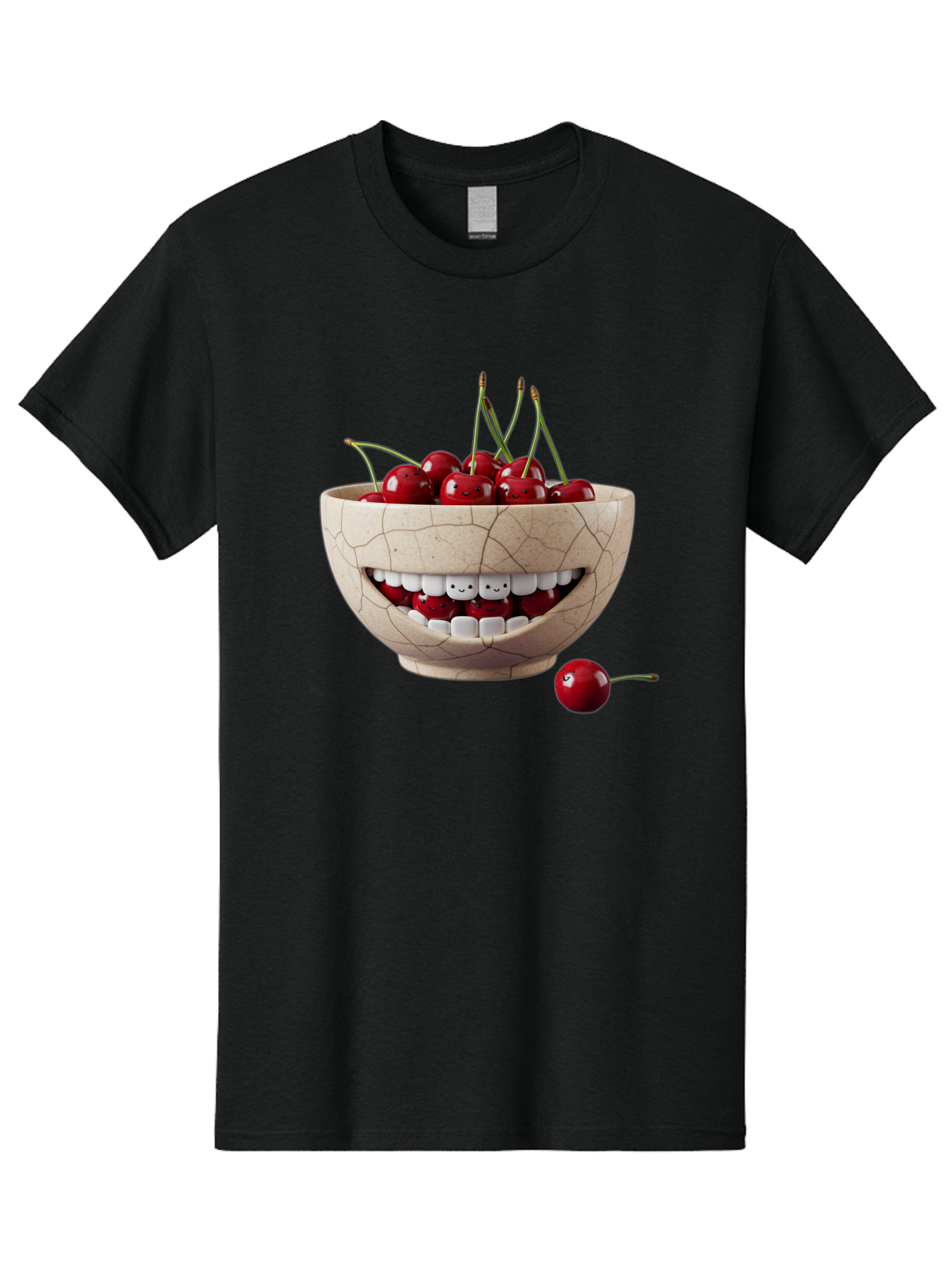 Ceramic-Bowl-With-Cherries Men'S Graphic Tee, 100% Cotton, Comfortable Casual Summer Wear, Machine Washable, Vintage Camera, Old Camera, Antique Camera, Black Camera, Classic Photography, Photography Equipment, Nostalgic Device, Film Camera, Bai653