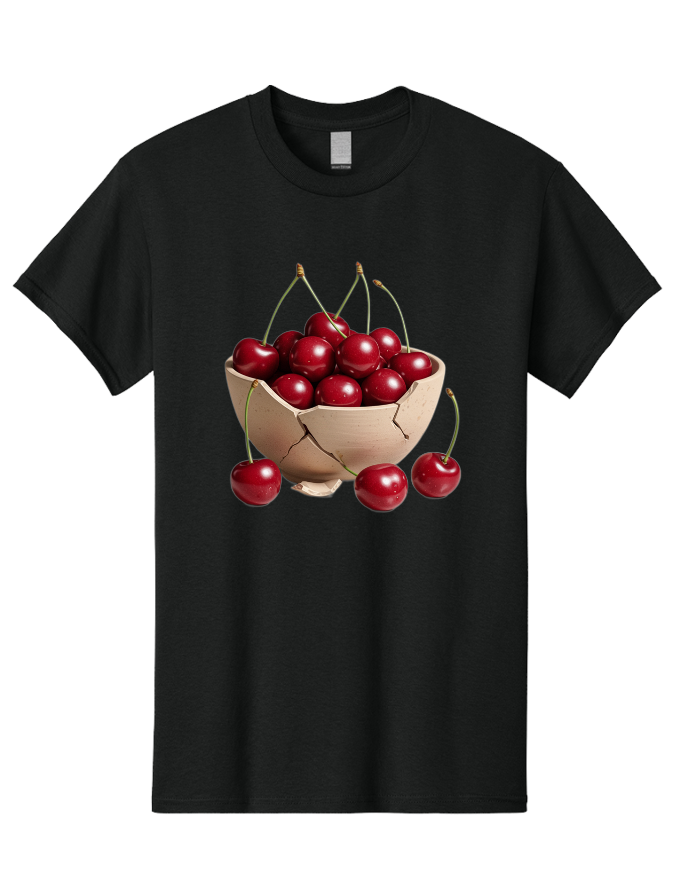 Cherries-4 Men'S Graphic Tee, 100% Cotton, Comfortable Casual Summer Wear, Machine Washable, Vintage Camera, Old Camera, Antique Camera, Black Camera, Classic Photography, Photography Equipment, Nostalgic Device, Film Camera, Camera Art Bai657