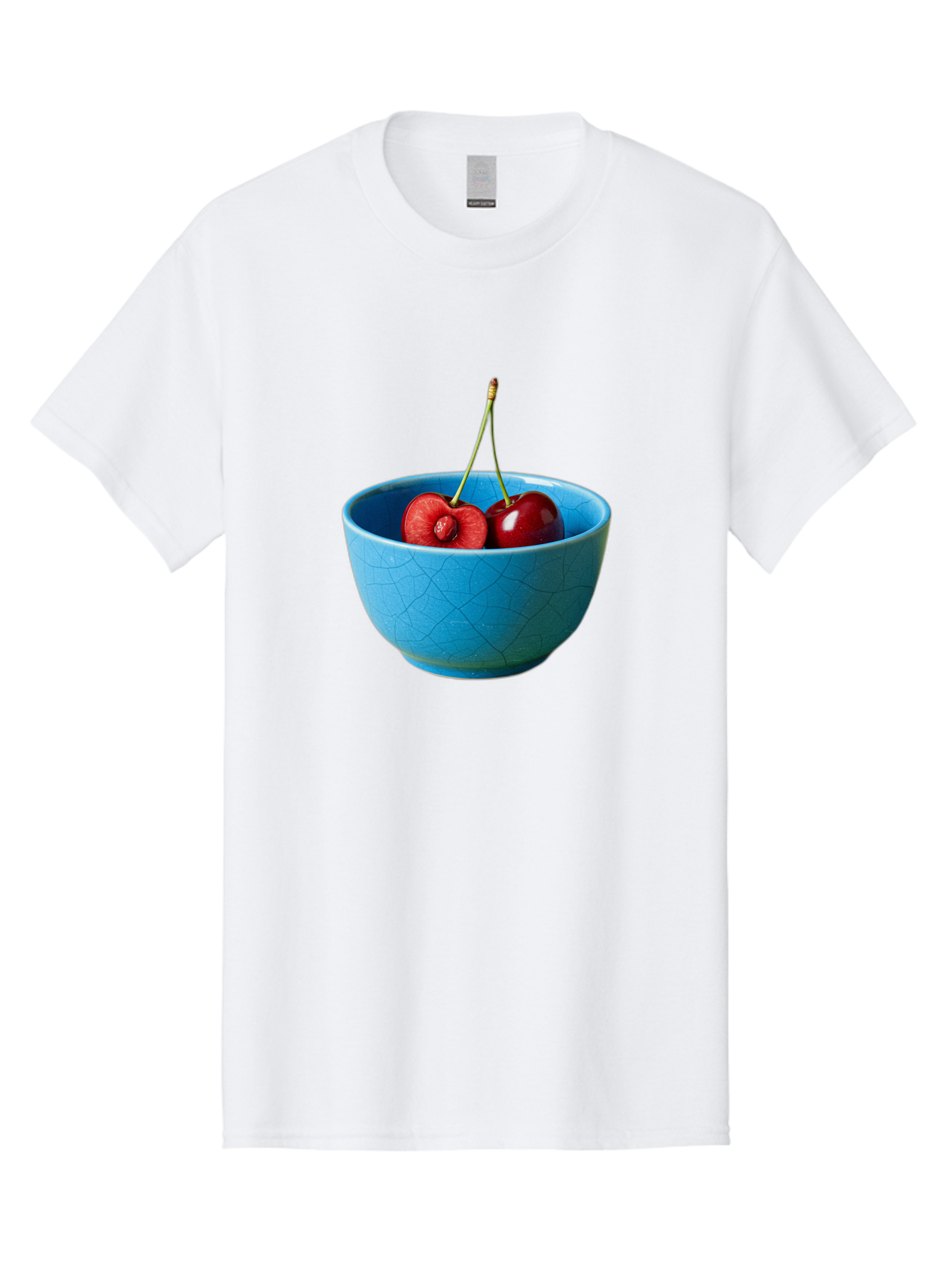Cherries-Bowl-1 Men'S Graphic Tee, 100% Cotton, Comfortable Casual Summer Wear, Machine Washable, Vintage Camera, Old Camera, Antique Camera, Black Camera, Classic Photography, Photography Equipment, Nostalgic Device, Film Camera, Camera Art Bai659