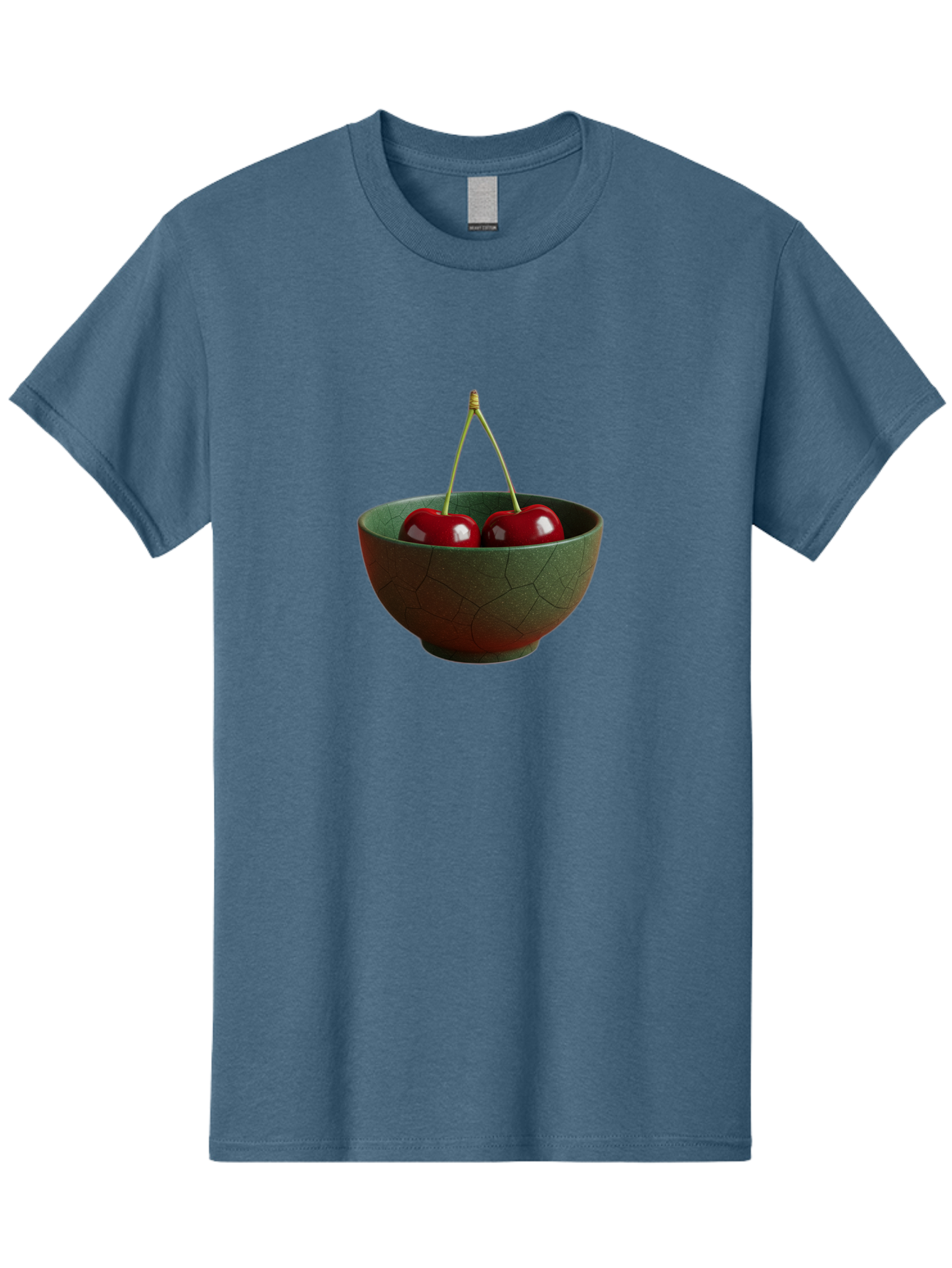 Cherries-Bowl Men'S Graphic Tee, 100% Cotton, Comfortable Casual Summer Wear, Machine Washable, Vintage Camera, Old Camera, Antique Camera, Black Camera, Classic Photography, Photography Equipment, Nostalgic Device, Film Camera, Camera Art Bai661