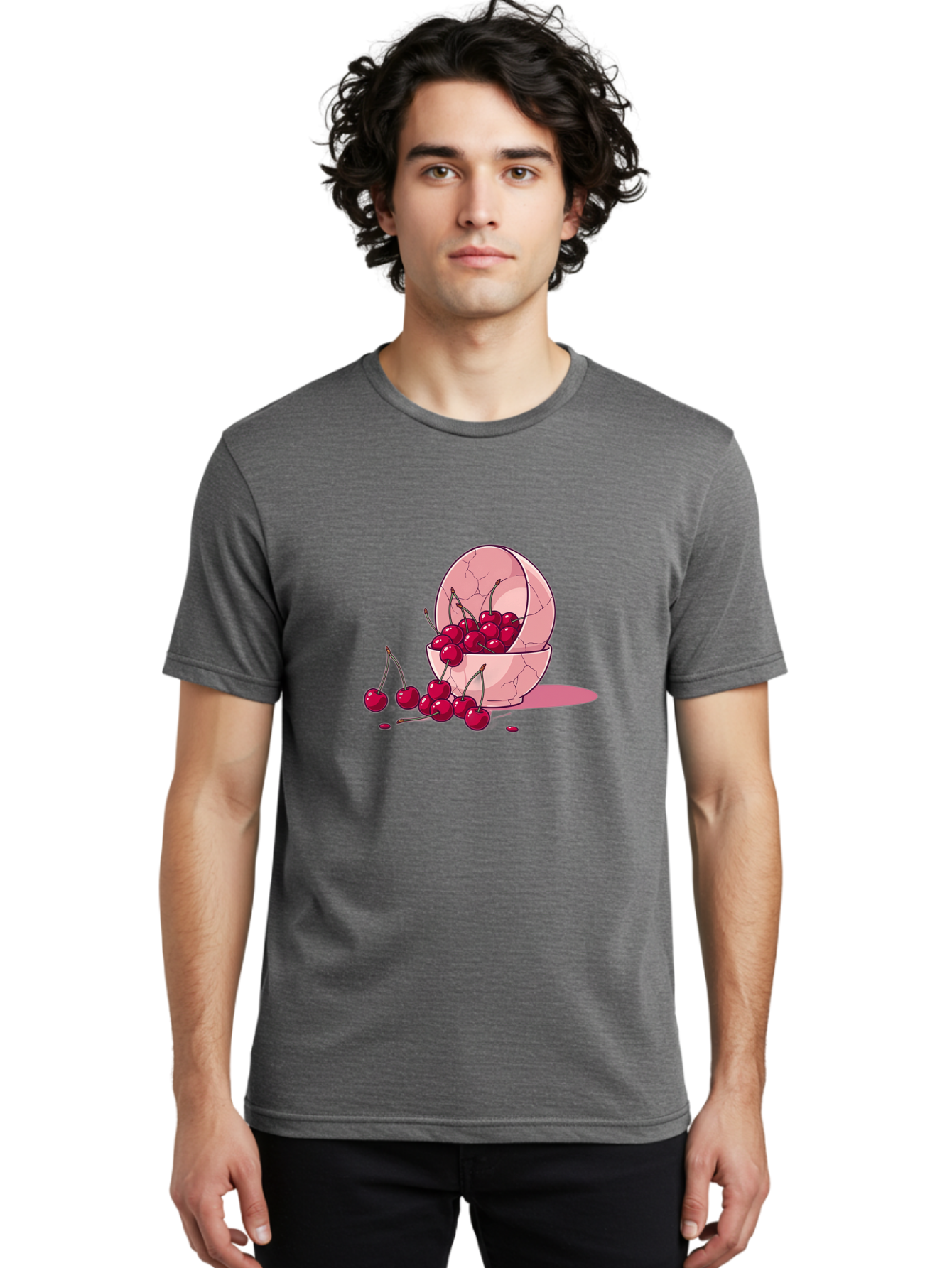 Cherries-Filling-Egg-Shell Men'S Graphic Tee, 100% Cotton, Comfortable Casual Summer Wear, Machine Washable, Vintage Camera, Old Camera, Antique Camera, Black Camera, Classic Photography, Photography Equipment, Nostalgic Device, Film Camera, Bai662