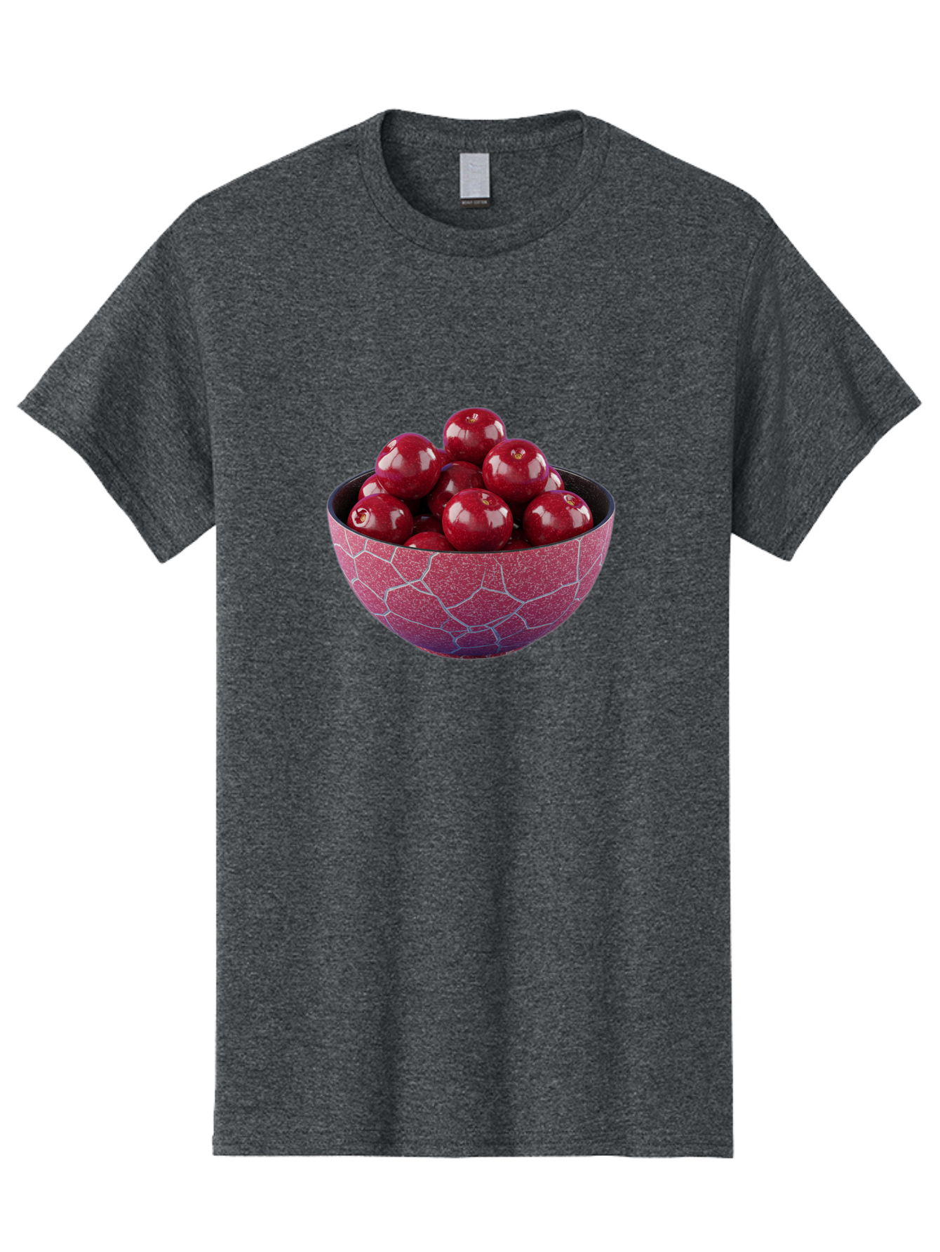 Cherries-In-A-Bowl-1 Men'S Graphic Tee, 100% Cotton, Comfortable Casual Summer Wear, Machine Washable, Vintage Camera, Old Camera, Antique Camera, Black Camera, Classic Photography, Photography Equipment, Nostalgic Device, Film Camera, Bai663