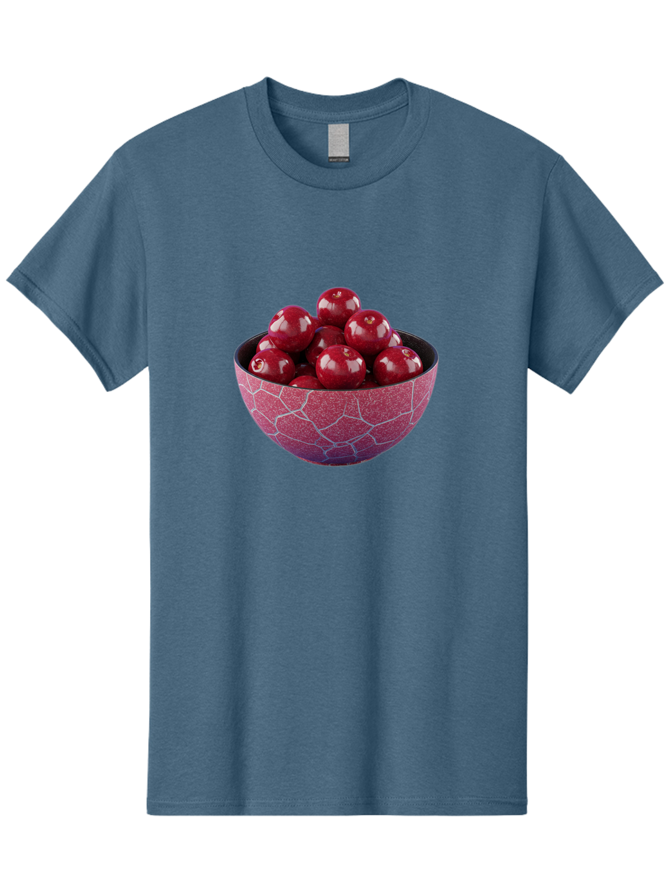Cherries-In-A-Bowl-1 Men'S Graphic Tee, 100% Cotton, Comfortable Casual Summer Wear, Machine Washable, Vintage Camera, Old Camera, Antique Camera, Black Camera, Classic Photography, Photography Equipment, Nostalgic Device, Film Camera, Bai663