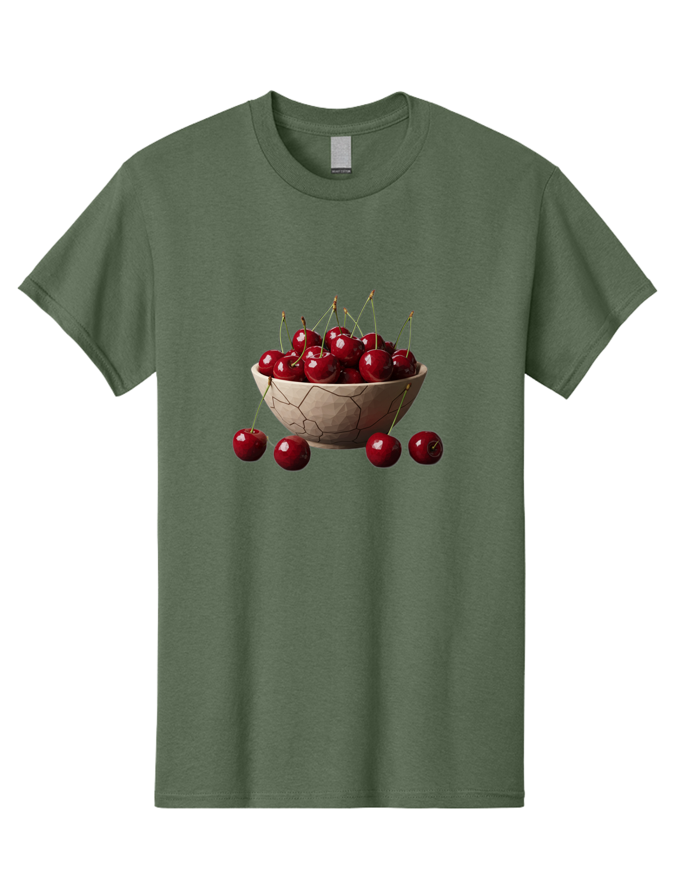Cherries-In-A-Bowl-2 Men'S Graphic Tee, 100% Cotton, Comfortable Casual Summer Wear, Machine Washable, Vintage Camera, Old Camera, Antique Camera, Black Camera, Classic Photography, Photography Equipment, Nostalgic Device, Film Camera, Bai664