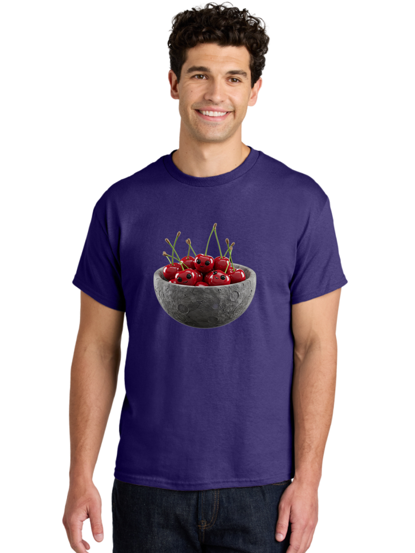 Cherries-In-A-Bowl-3 Men'S Graphic Tee, 100% Cotton, Comfortable Casual Summer Wear, Machine Washable, Vintage Camera, Old Camera, Antique Camera, Black Camera, Classic Photography, Photography Equipment, Nostalgic Device, Film Camera, Bai665