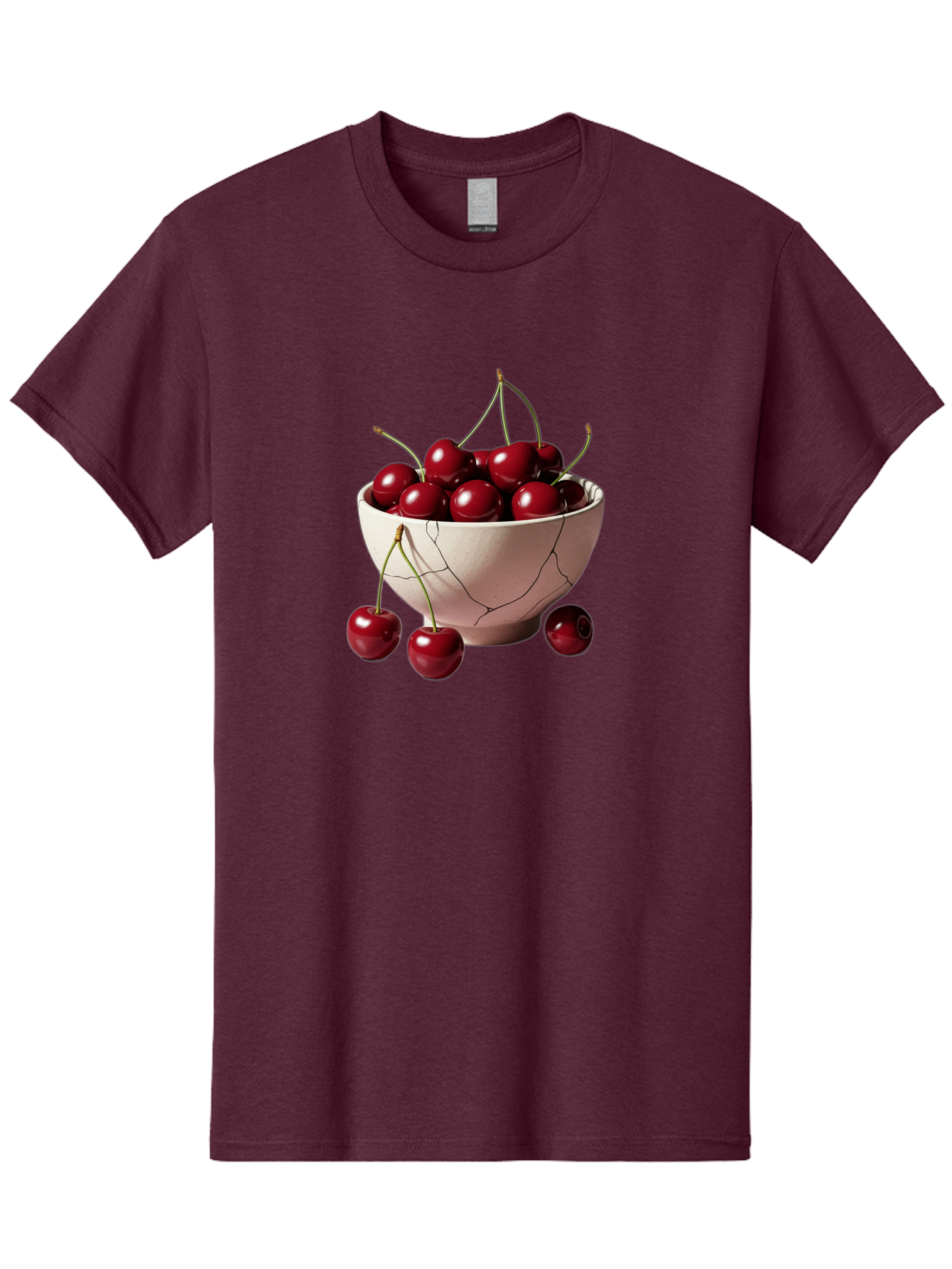 Cherries-In-A-Broken-White-Bowl Men'S Graphic Tee, 100% Cotton, Comfortable Casual Summer Wear, Machine Washable, Vintage Camera, Old Camera, Antique Camera, Black Camera, Classic Photography, Photography Equipment, Nostalgic Device, Bai668