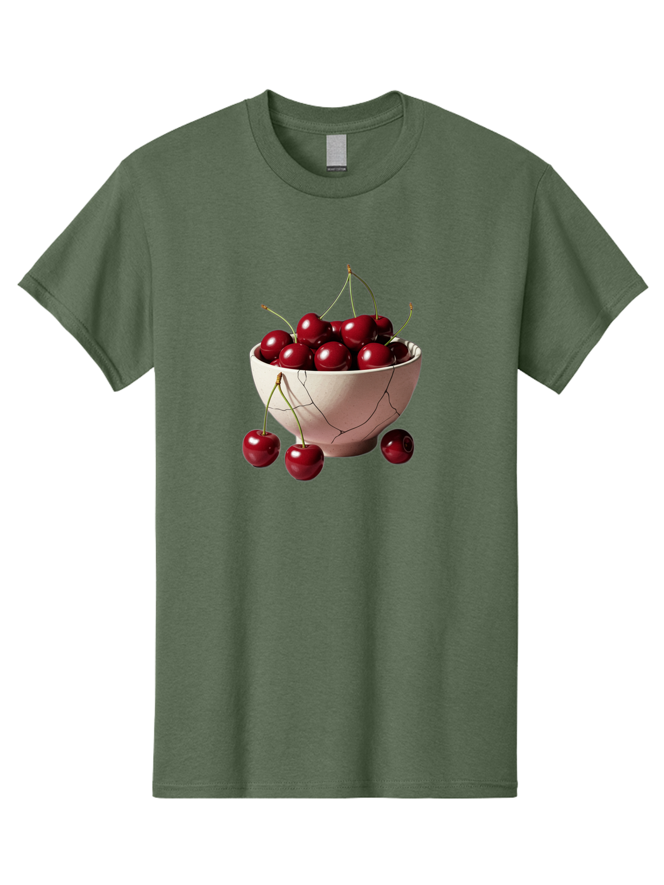 Cherries-In-A-Broken-White-Bowl Men'S Graphic Tee, 100% Cotton, Comfortable Casual Summer Wear, Machine Washable, Vintage Camera, Old Camera, Antique Camera, Black Camera, Classic Photography, Photography Equipment, Nostalgic Device, Bai668