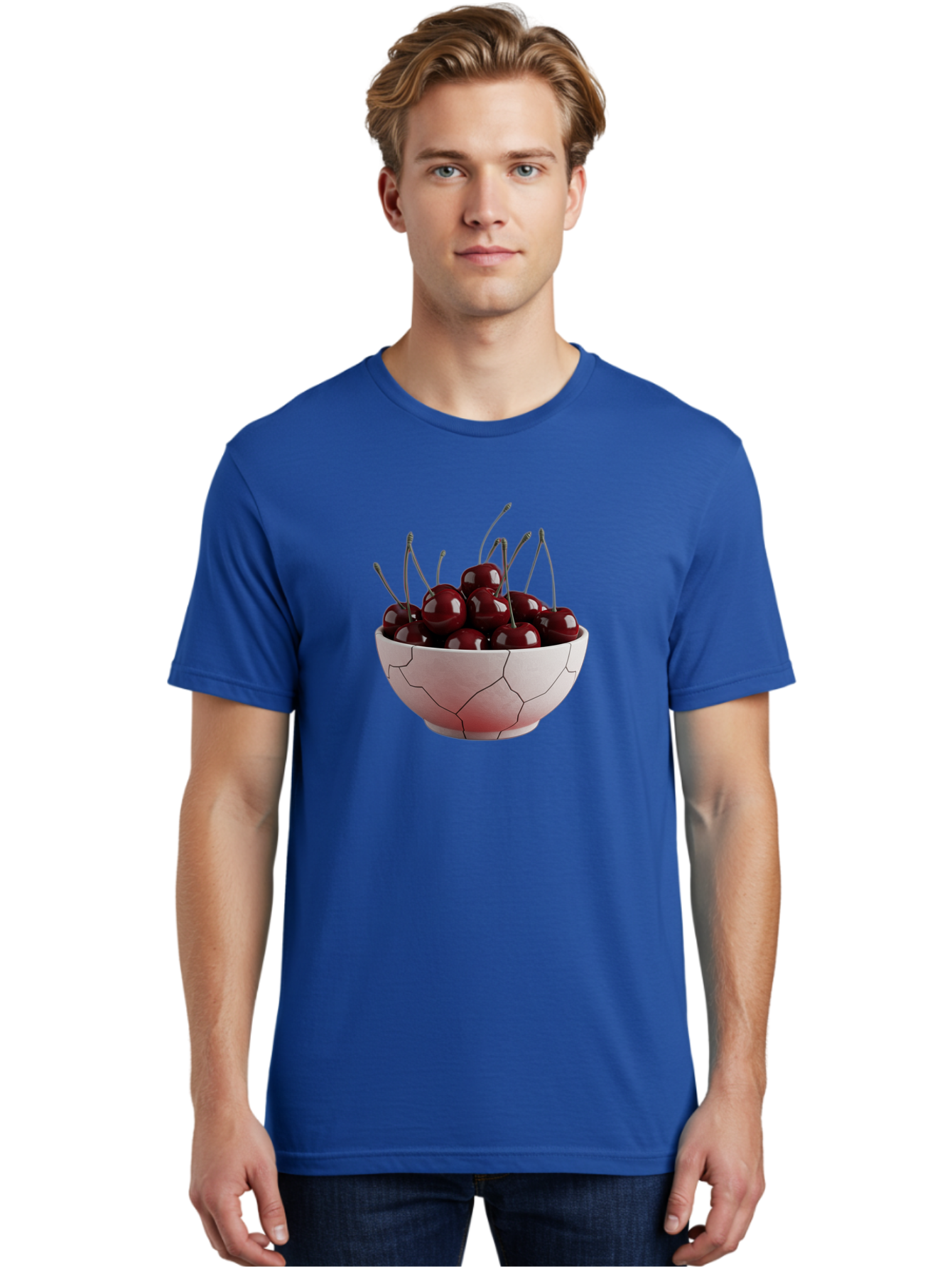 Cherries-In-A-Cracked-Bowl Men'S Graphic Tee, 100% Cotton, Comfortable Casual Summer Wear, Machine Washable, Vintage Camera, Old Camera, Antique Camera, Black Camera, Classic Photography, Photography Equipment, Nostalgic Device, Film Camera, Bai670