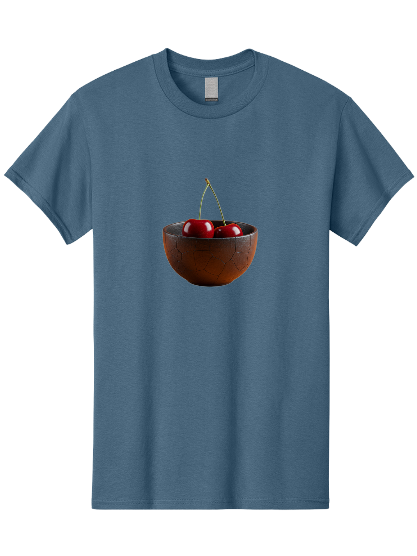 Cherries-In-Bowl-1 Men'S Graphic Tee, 100% Cotton, Comfortable Casual Summer Wear, Machine Washable, Vintage Camera, Old Camera, Antique Camera, Black Camera, Classic Photography, Photography Equipment, Nostalgic Device, Film Camera, Bai673