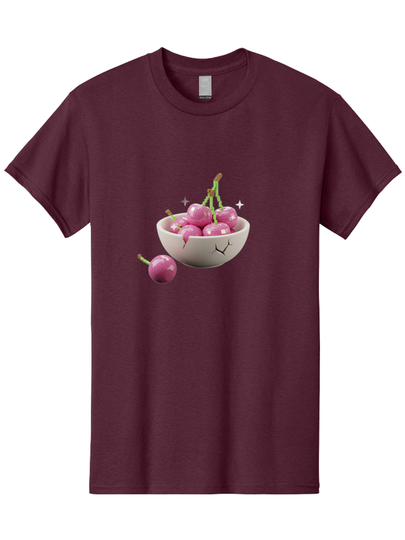 Cherries-In-Bowl-10 Men'S Graphic Tee, 100% Cotton, Comfortable Casual Summer Wear, Machine Washable, Vintage Camera, Old Camera, Antique Camera, Black Camera, Classic Photography, Photography Equipment, Nostalgic Device, Film Camera, Bai674