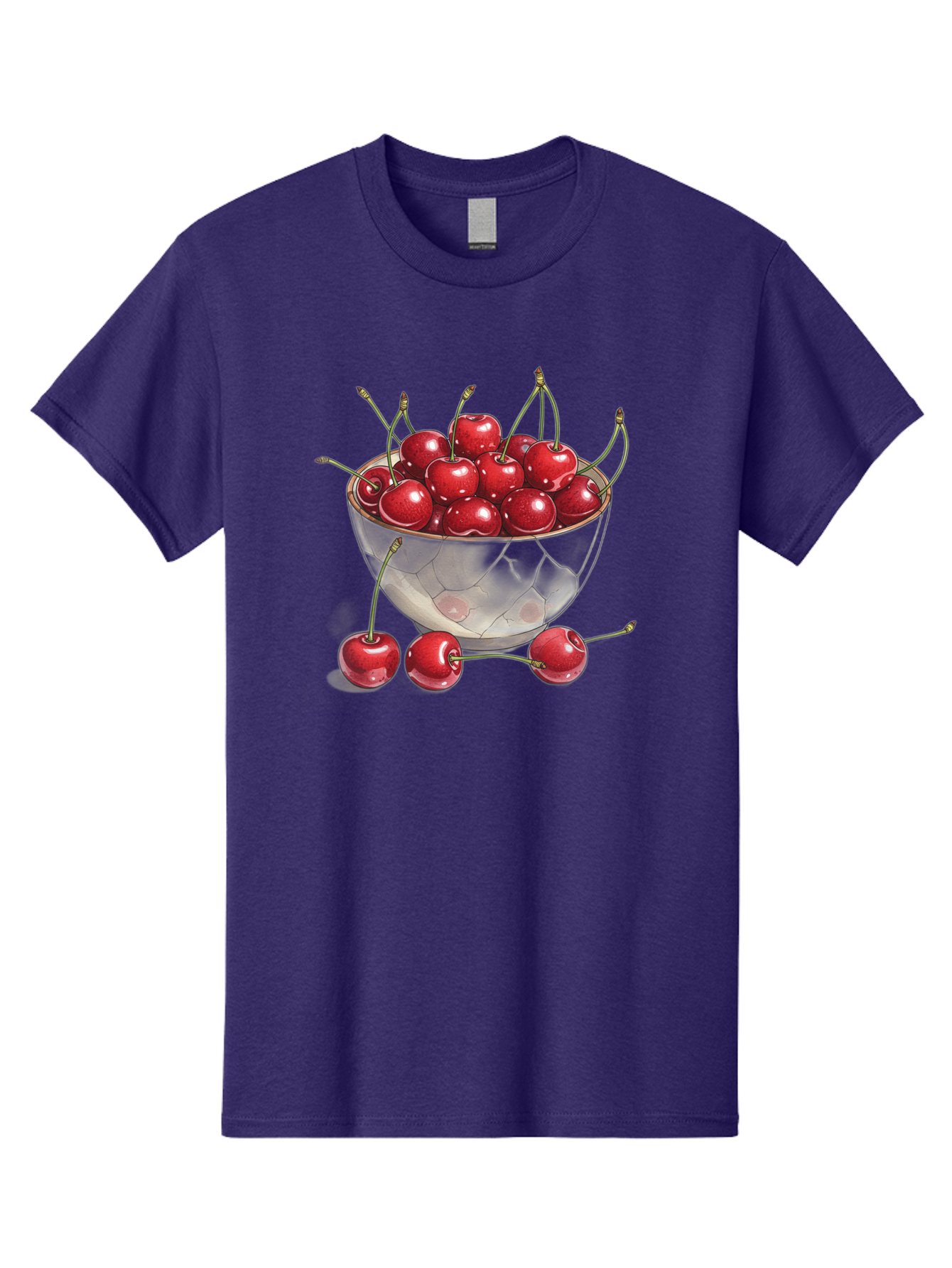 Cherries-In-Bowl-11 Men'S Graphic Tee, 100% Cotton, Comfortable Casual Summer Wear, Machine Washable, Vintage Camera, Old Camera, Antique Camera, Black Camera, Classic Photography, Photography Equipment, Nostalgic Device, Film Camera, Bai675
