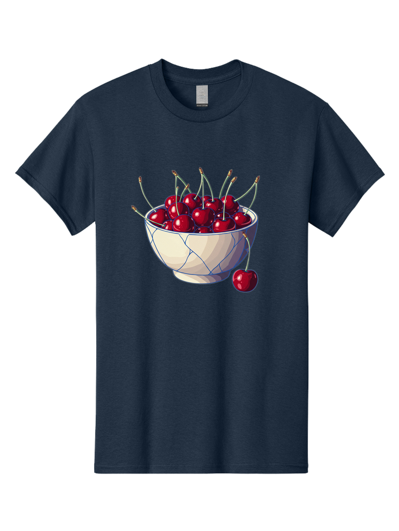 Cherries-In-Bowl-12 Men'S Graphic Tee, 100% Cotton, Comfortable Casual Summer Wear, Machine Washable, Vintage Camera, Old Camera, Antique Camera, Black Camera, Classic Photography, Photography Equipment, Nostalgic Device, Film Camera, Bai676