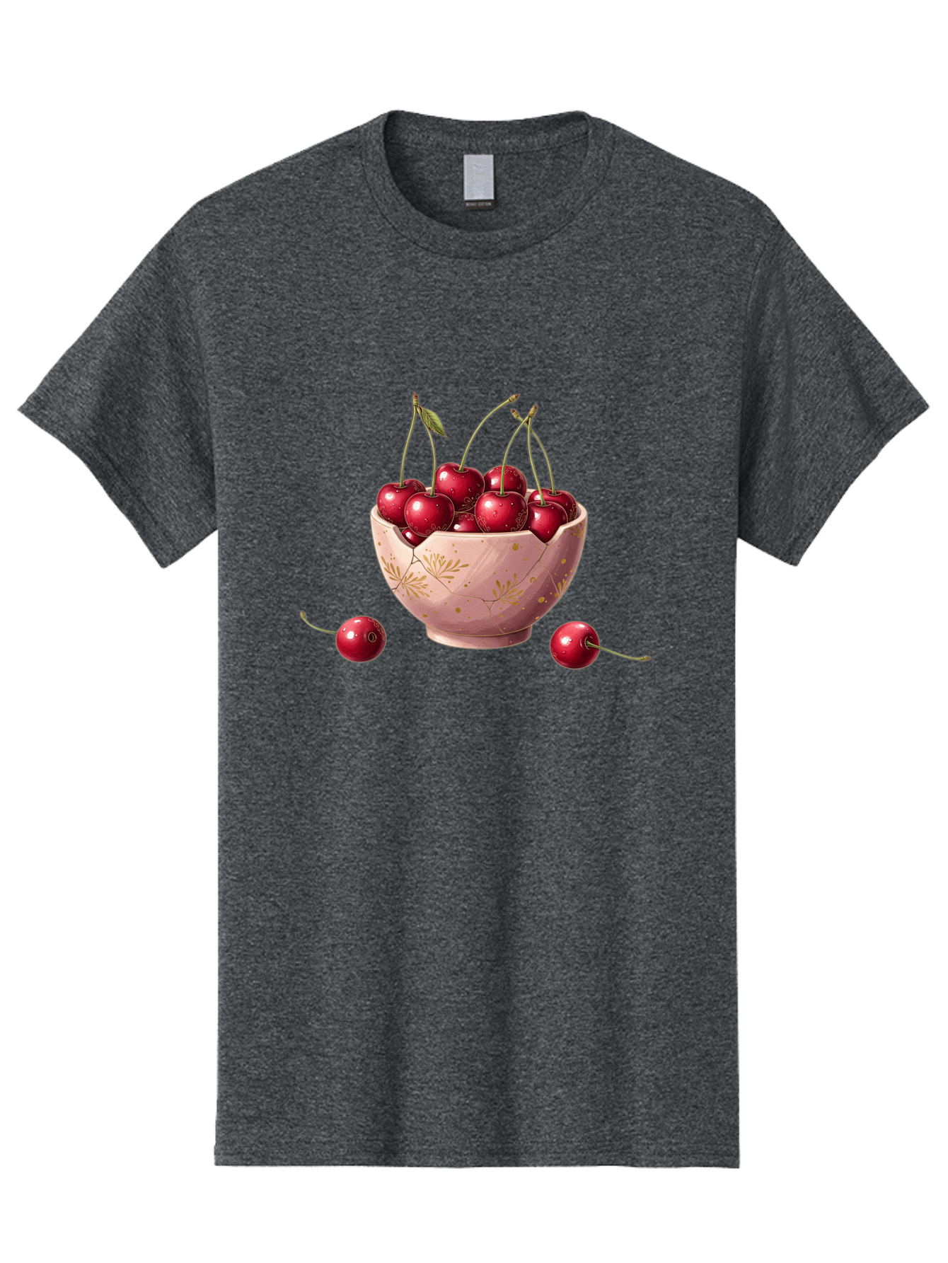 Cherries-In-Bowl-16 Men'S Graphic Tee, 100% Cotton, Comfortable Casual Summer Wear, Machine Washable, Vintage Camera, Old Camera, Antique Camera, Black Camera, Classic Photography, Photography Equipment, Nostalgic Device, Film Camera, Bai680