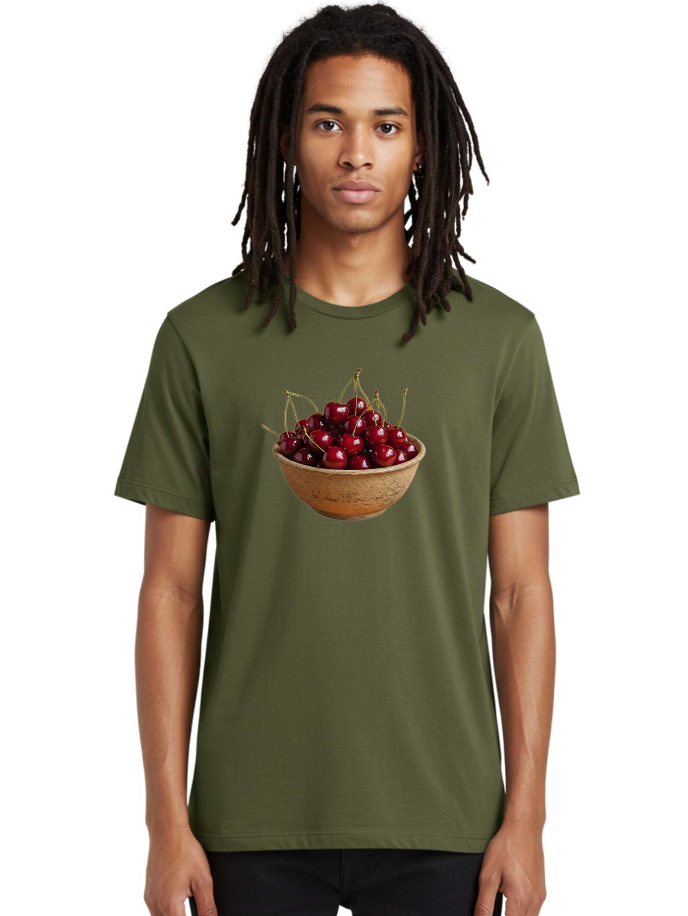 Cherries-In-Bowl-20 Men'S Graphic Tee, 100% Cotton, Comfortable Casual Summer Wear, Machine Washable, Vintage Camera, Old Camera, Antique Camera, Black Camera, Classic Photography, Photography Equipment, Nostalgic Device, Film Camera, Bai685