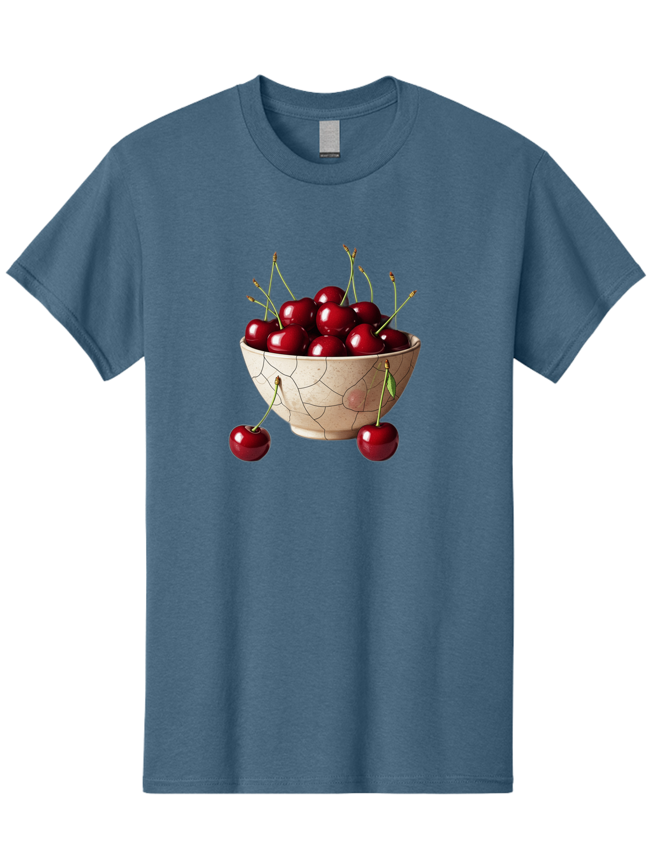 Cherries-In-Bowl-25 Men'S Graphic Tee, 100% Cotton, Comfortable Casual Summer Wear, Machine Washable, Vintage Camera, Old Camera, Antique Camera, Black Camera, Classic Photography, Photography Equipment, Nostalgic Device, Film Camera, Bai690