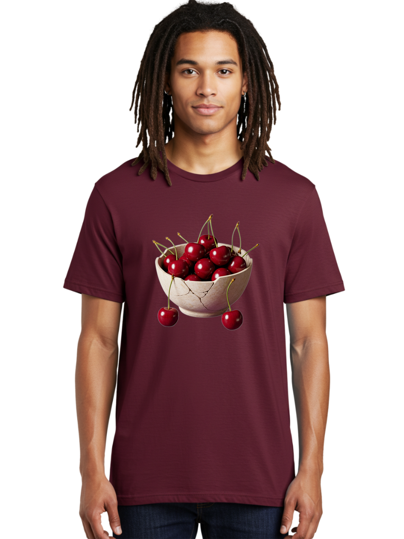 Cherries-In-Bowl-26 Men'S Graphic Tee, 100% Cotton, Comfortable Casual Summer Wear, Machine Washable, Vintage Camera, Old Camera, Antique Camera, Black Camera, Classic Photography, Photography Equipment, Nostalgic Device, Film Camera, Bai691