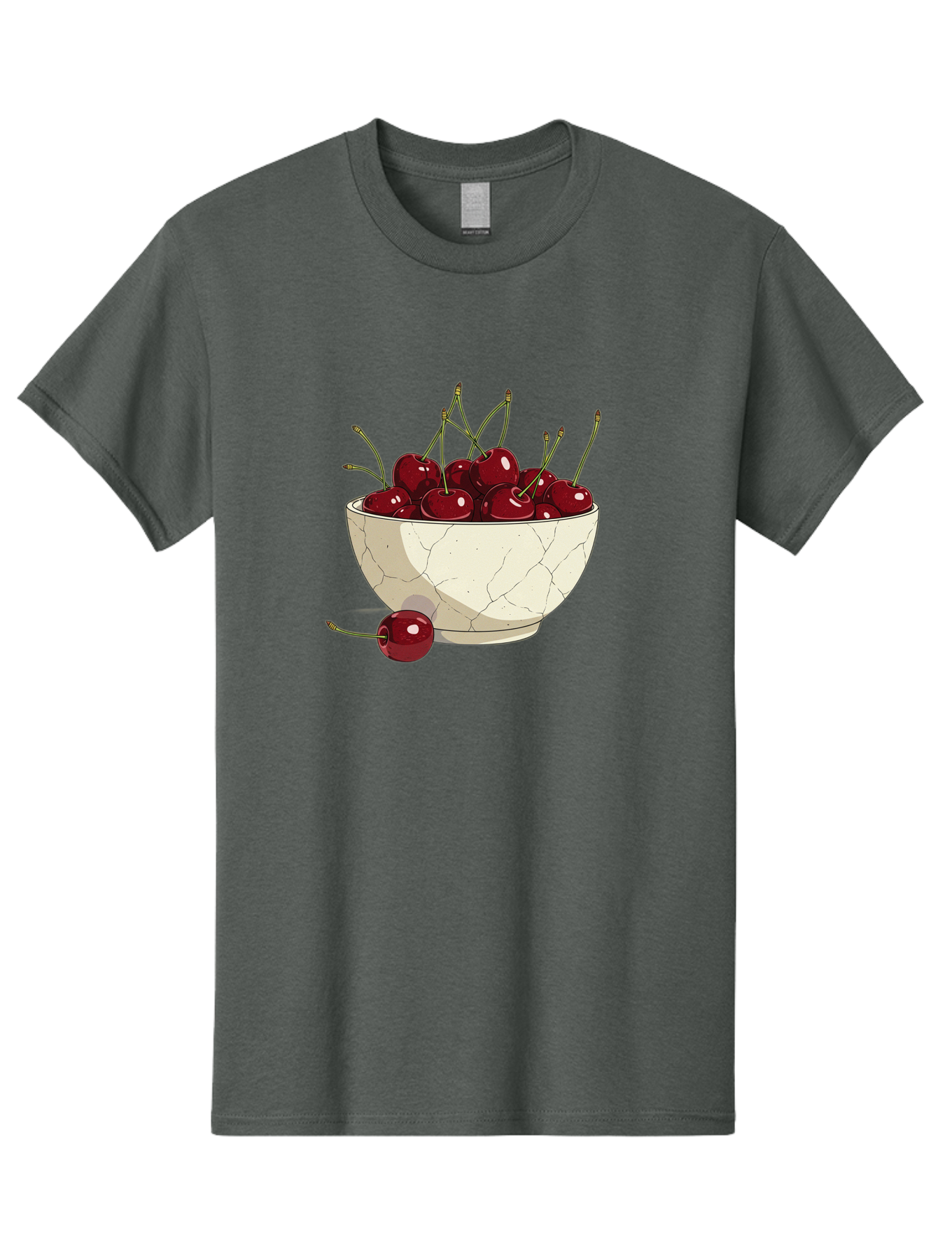 Cherries-In-Bowl-3 Men'S Graphic Tee, 100% Cotton, Comfortable Casual Summer Wear, Machine Washable, Vintage Camera, Old Camera, Antique Camera, Black Camera, Classic Photography, Photography Equipment, Nostalgic Device, Film Camera, Bai693