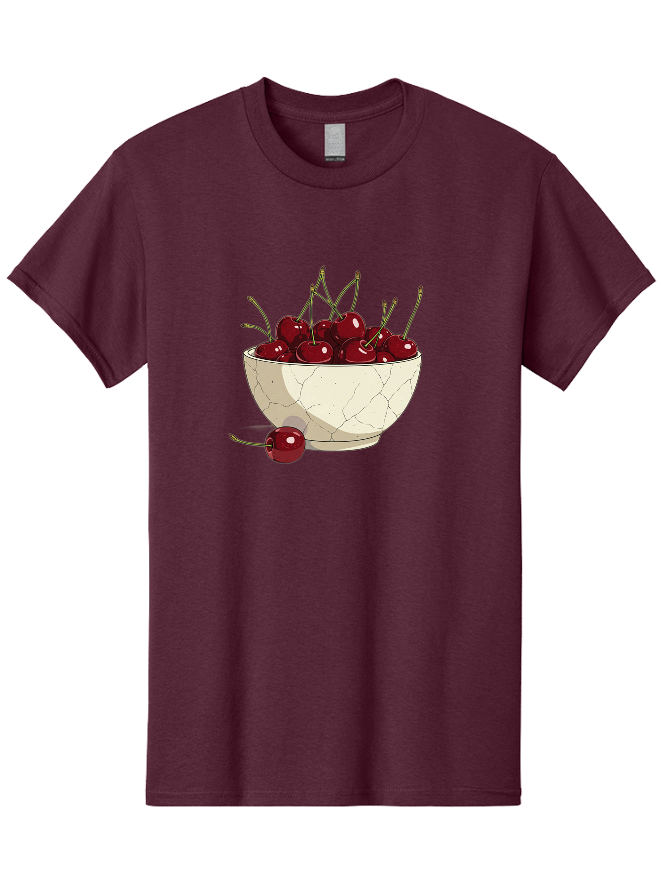 Cherries-In-Bowl-3 Men'S Graphic Tee, 100% Cotton, Comfortable Casual Summer Wear, Machine Washable, Vintage Camera, Old Camera, Antique Camera, Black Camera, Classic Photography, Photography Equipment, Nostalgic Device, Film Camera, Bai693