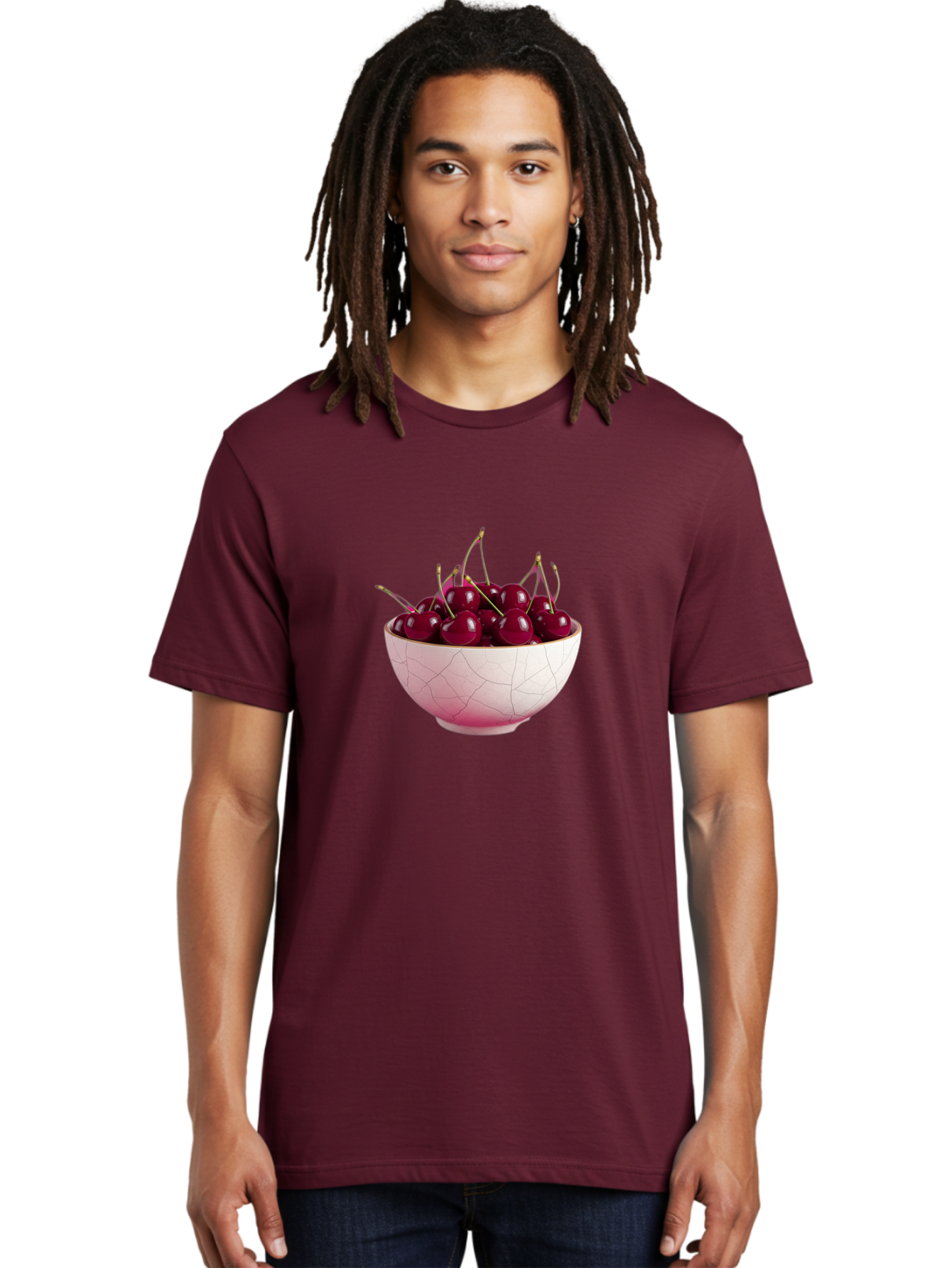 Cherries-In-Bowl-4 Men'S Graphic Tee, 100% Cotton, Comfortable Casual Summer Wear, Machine Washable, Vintage Camera, Old Camera, Antique Camera, Black Camera, Classic Photography, Photography Equipment, Nostalgic Device, Film Camera, Bai694