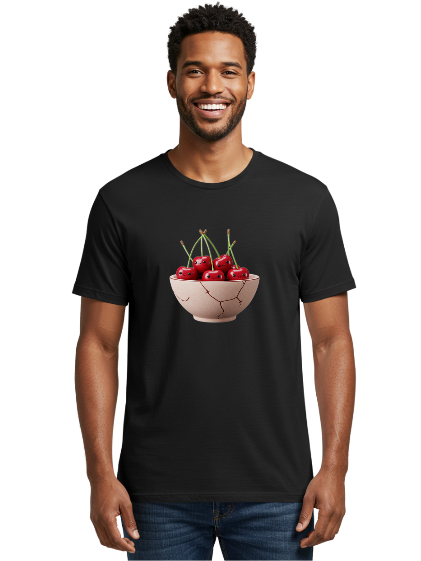 Cherries-In-Broken-Bowl Men'S Graphic Tee, 100% Cotton, Comfortable Casual Summer Wear, Machine Washable, Vintage Camera, Old Camera, Antique Camera, Black Camera, Classic Photography, Photography Equipment, Nostalgic Device, Film Camera, Bai701