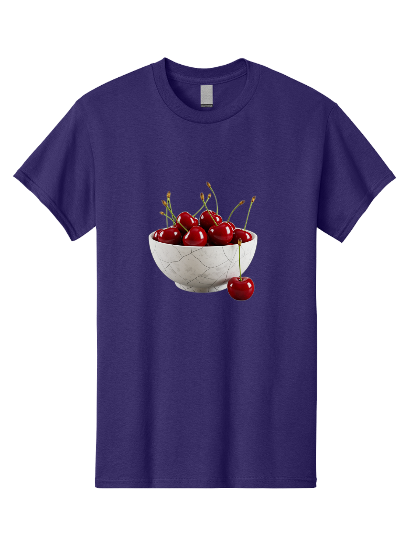 Cherries-In-Cracked-White-Bowl Men'S Graphic Tee, 100% Cotton, Comfortable Casual Summer Wear, Machine Washable, Vintage Camera, Old Camera, Antique Camera, Black Camera, Classic Photography, Photography Equipment, Nostalgic Device, Bai704