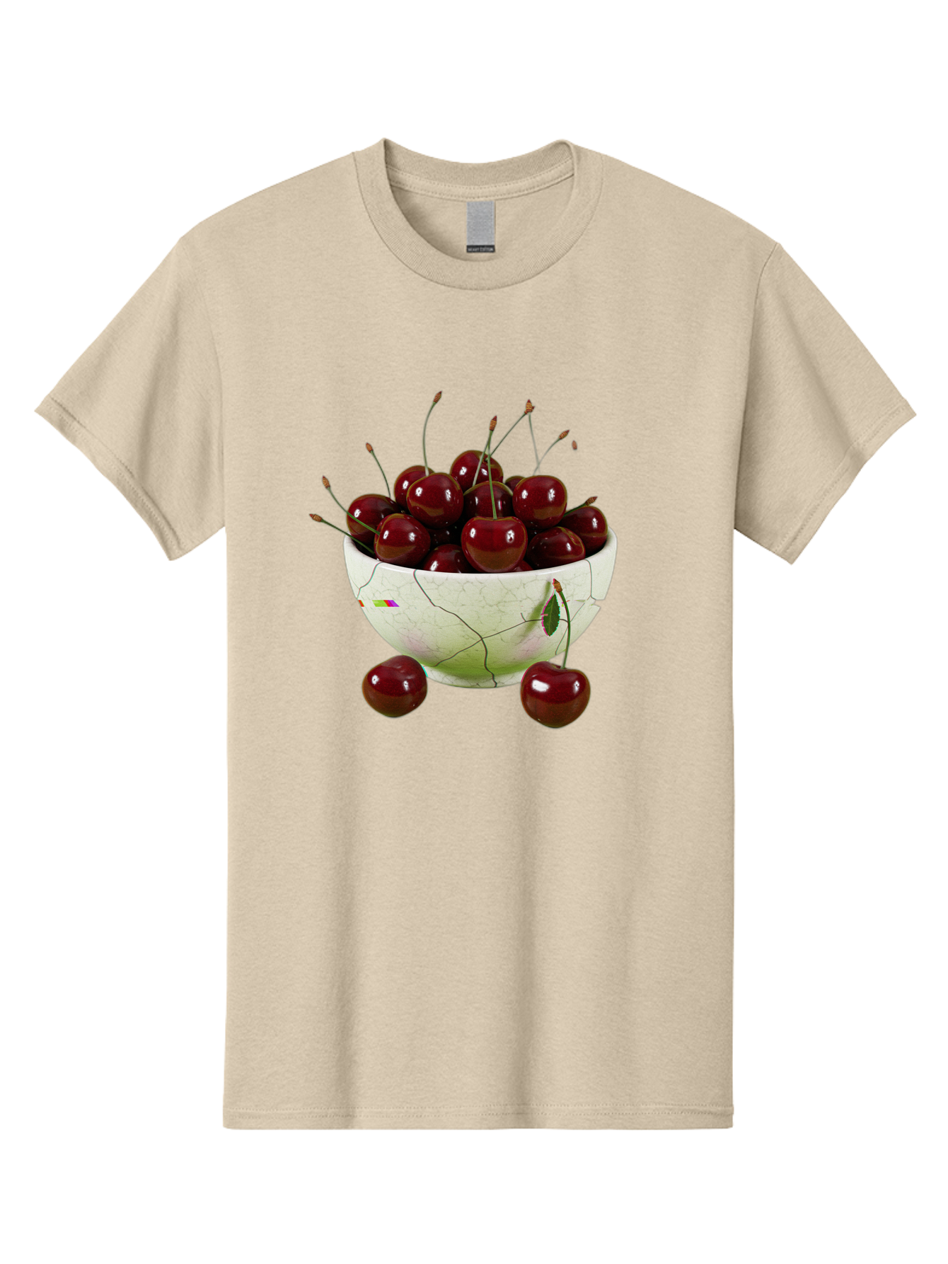 Cherries-In-Kintsugi-Bowl-1 Men'S Graphic Tee, 100% Cotton, Comfortable Casual Summer Wear, Machine Washable, Vintage Camera, Old Camera, Antique Camera, Black Camera, Classic Photography, Photography Equipment, Nostalgic Device, Film Camera, Bai707