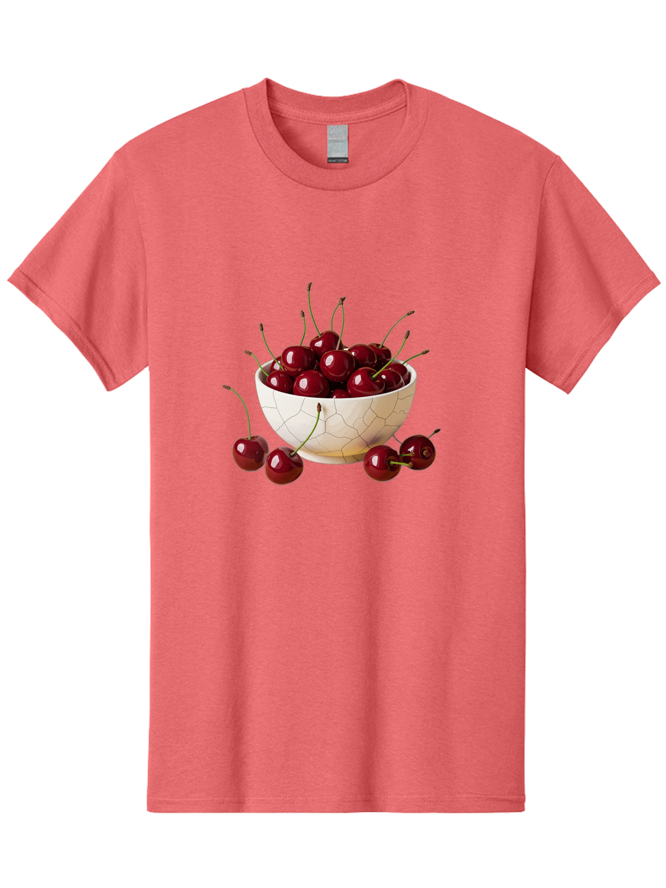 Cherries-In-Kintsugi-Bowl-2 Men'S Graphic Tee, 100% Cotton, Comfortable Casual Summer Wear, Machine Washable, Vintage Camera, Old Camera, Antique Camera, Black Camera, Classic Photography, Photography Equipment, Nostalgic Device, Film Camera, Bai708