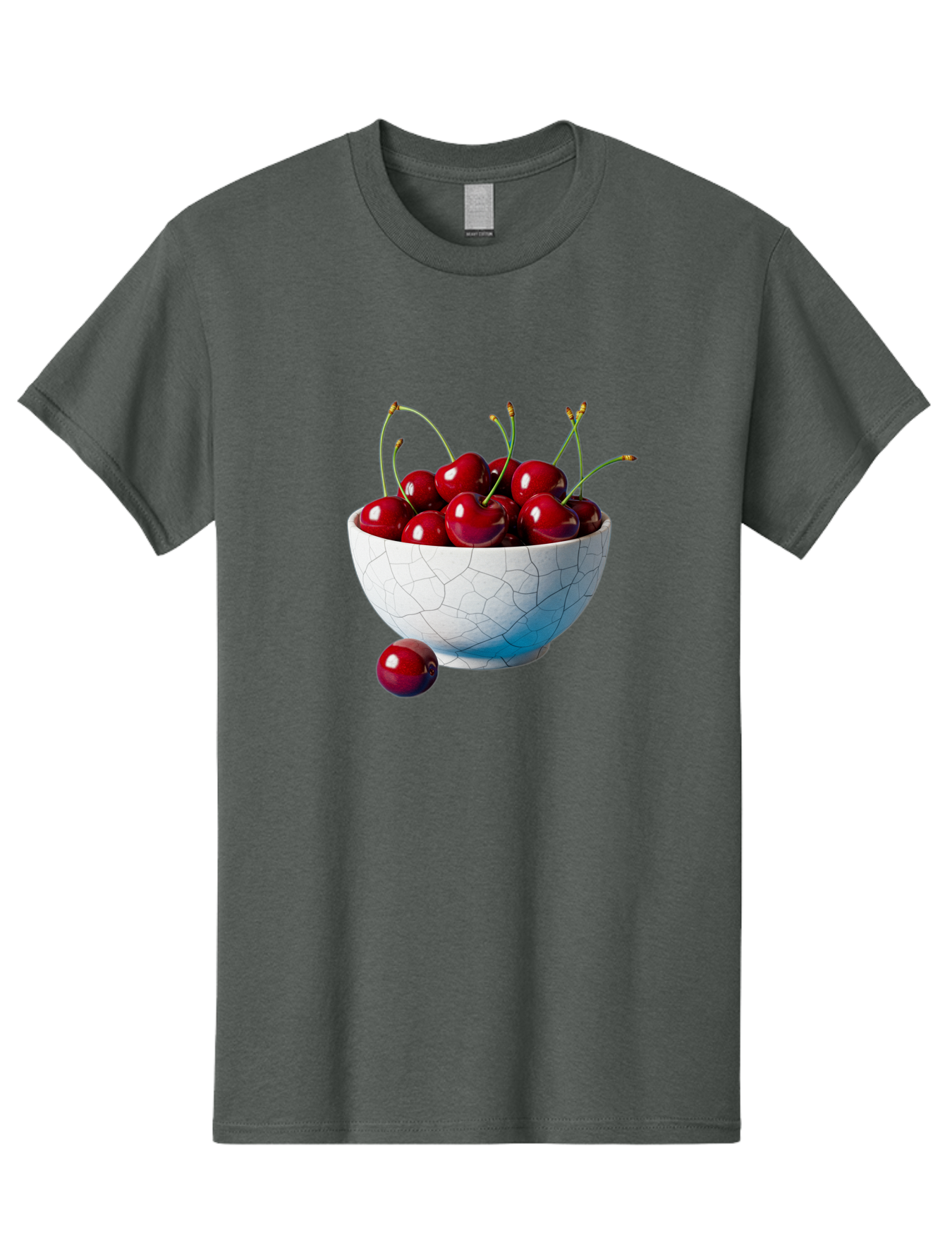 Cherries-In-White-Bowl Men'S Graphic Tee, 100% Cotton, Comfortable Casual Summer Wear, Machine Washable, Vintage Camera, Old Camera, Antique Camera, Black Camera, Classic Photography, Photography Equipment, Nostalgic Device, Film Camera, Bai712