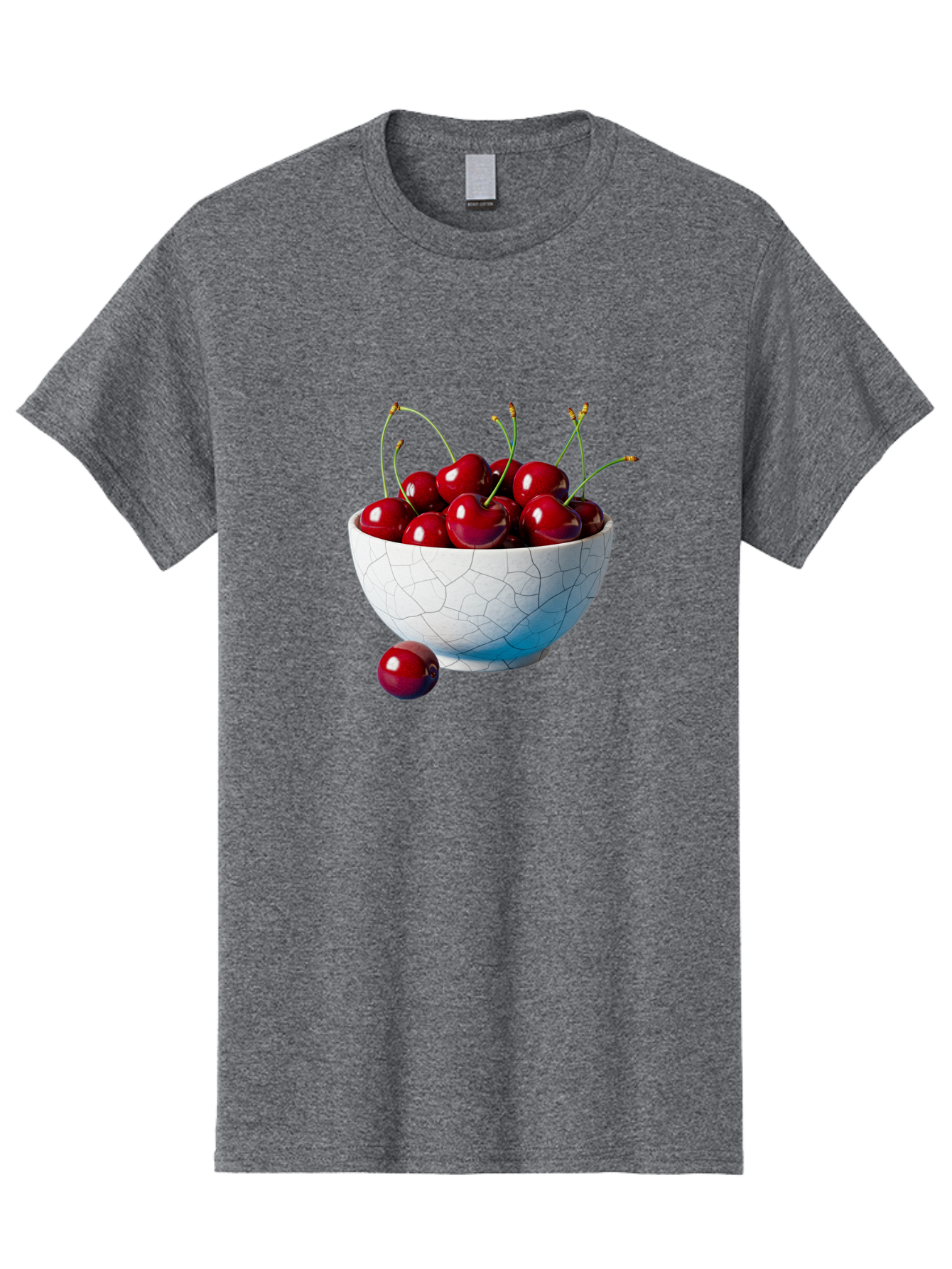 Cherries-In-White-Bowl Men'S Graphic Tee, 100% Cotton, Comfortable Casual Summer Wear, Machine Washable, Vintage Camera, Old Camera, Antique Camera, Black Camera, Classic Photography, Photography Equipment, Nostalgic Device, Film Camera, Bai712