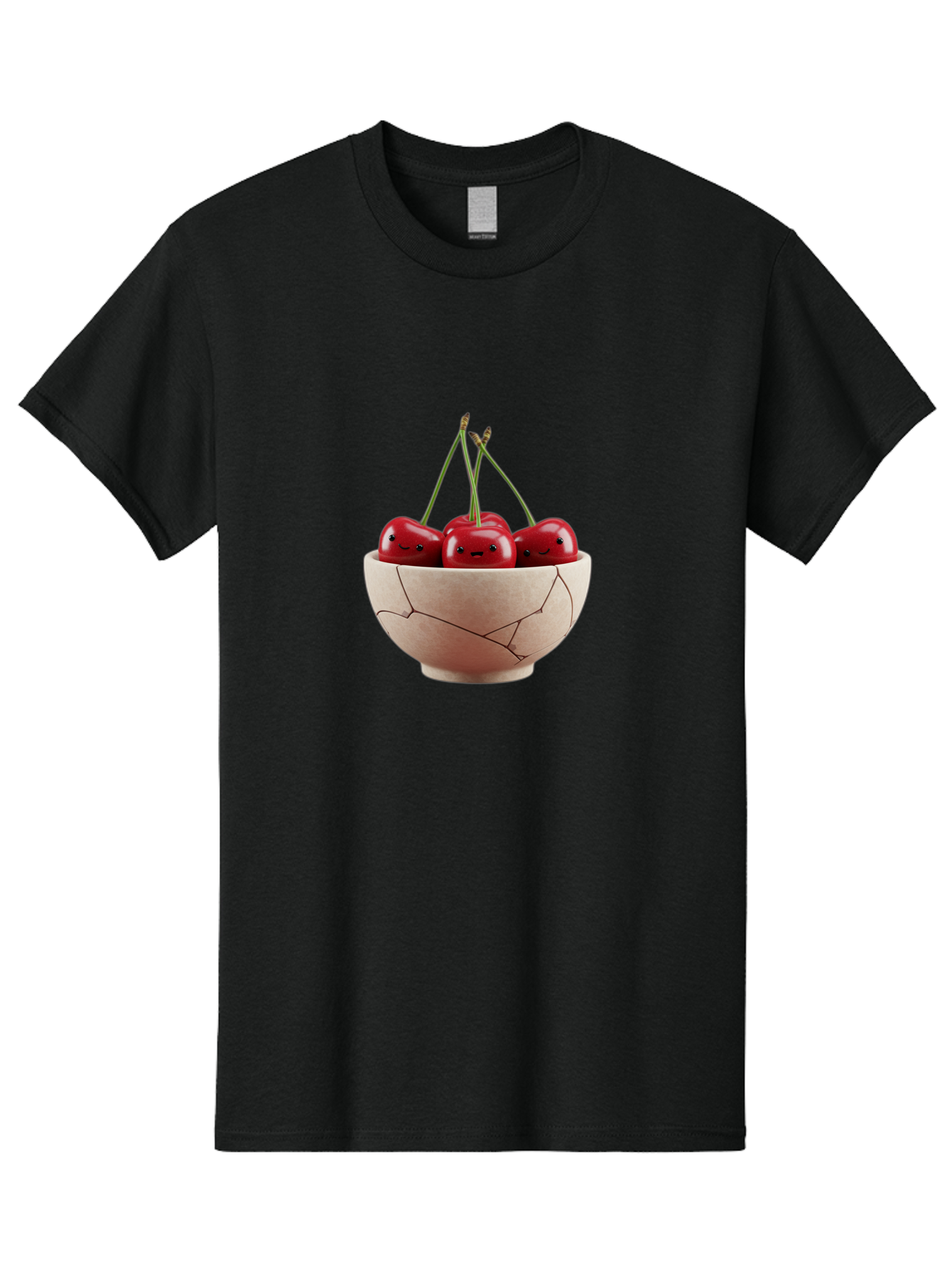 Cherries-With-Faces-In-Broken-Bowl Men'S Graphic Tee, 100% Cotton, Comfortable Casual Summer Wear, Machine Washable, Vintage Camera, Old Camera, Antique Camera, Black Camera, Classic Photography, Photography Equipment, Nostalgic Device, Bai714