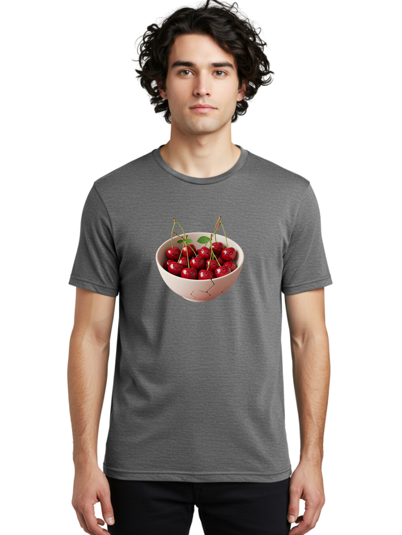 Cherries-With-Funny-Faces Men'S Graphic Tee, 100% Cotton, Comfortable Casual Summer Wear, Machine Washable, Vintage Camera, Old Camera, Antique Camera, Black Camera, Classic Photography, Photography Equipment, Nostalgic Device, Film Camera, Bai715