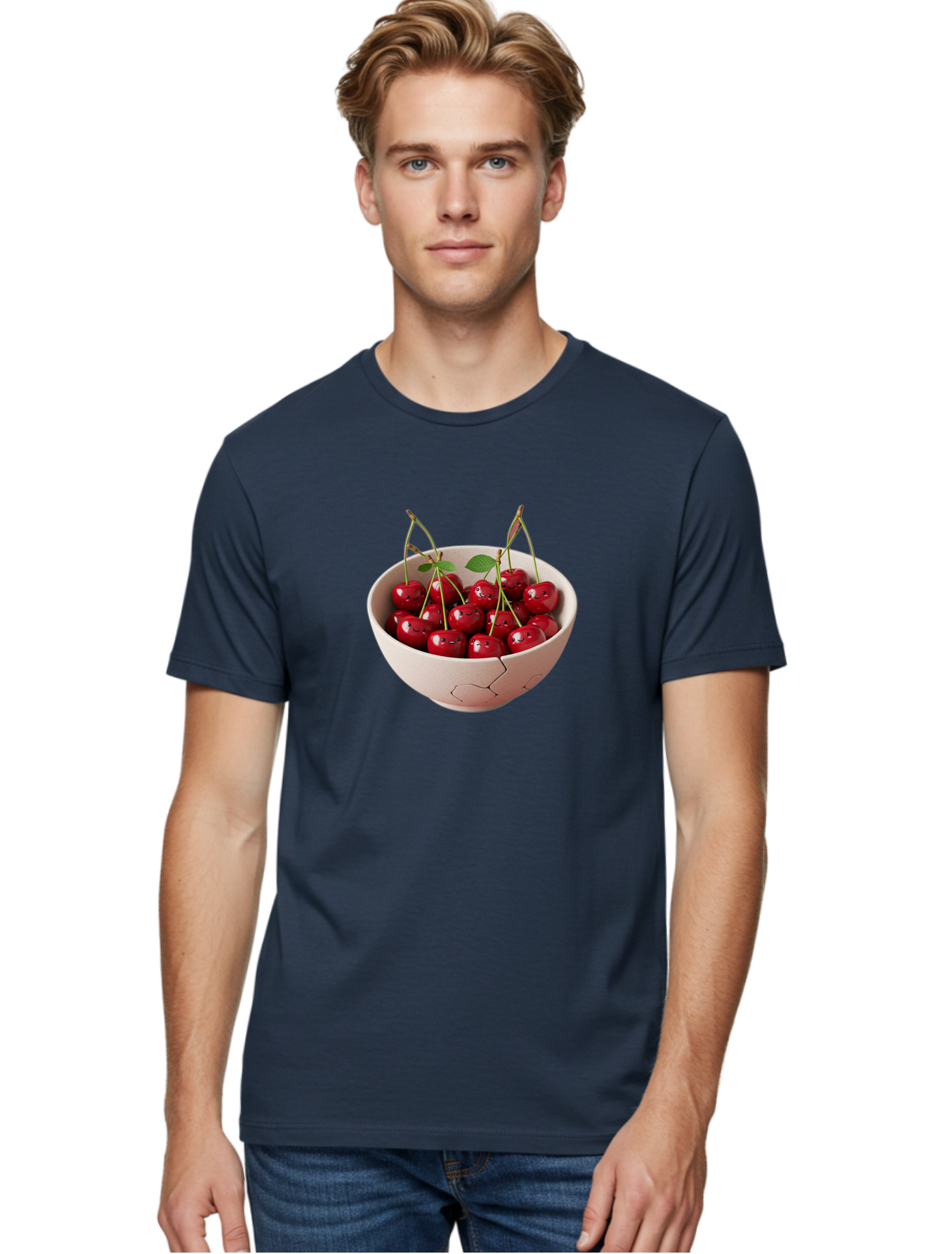Cherries-With-Funny-Faces Men'S Graphic Tee, 100% Cotton, Comfortable Casual Summer Wear, Machine Washable, Vintage Camera, Old Camera, Antique Camera, Black Camera, Classic Photography, Photography Equipment, Nostalgic Device, Film Camera, Bai715