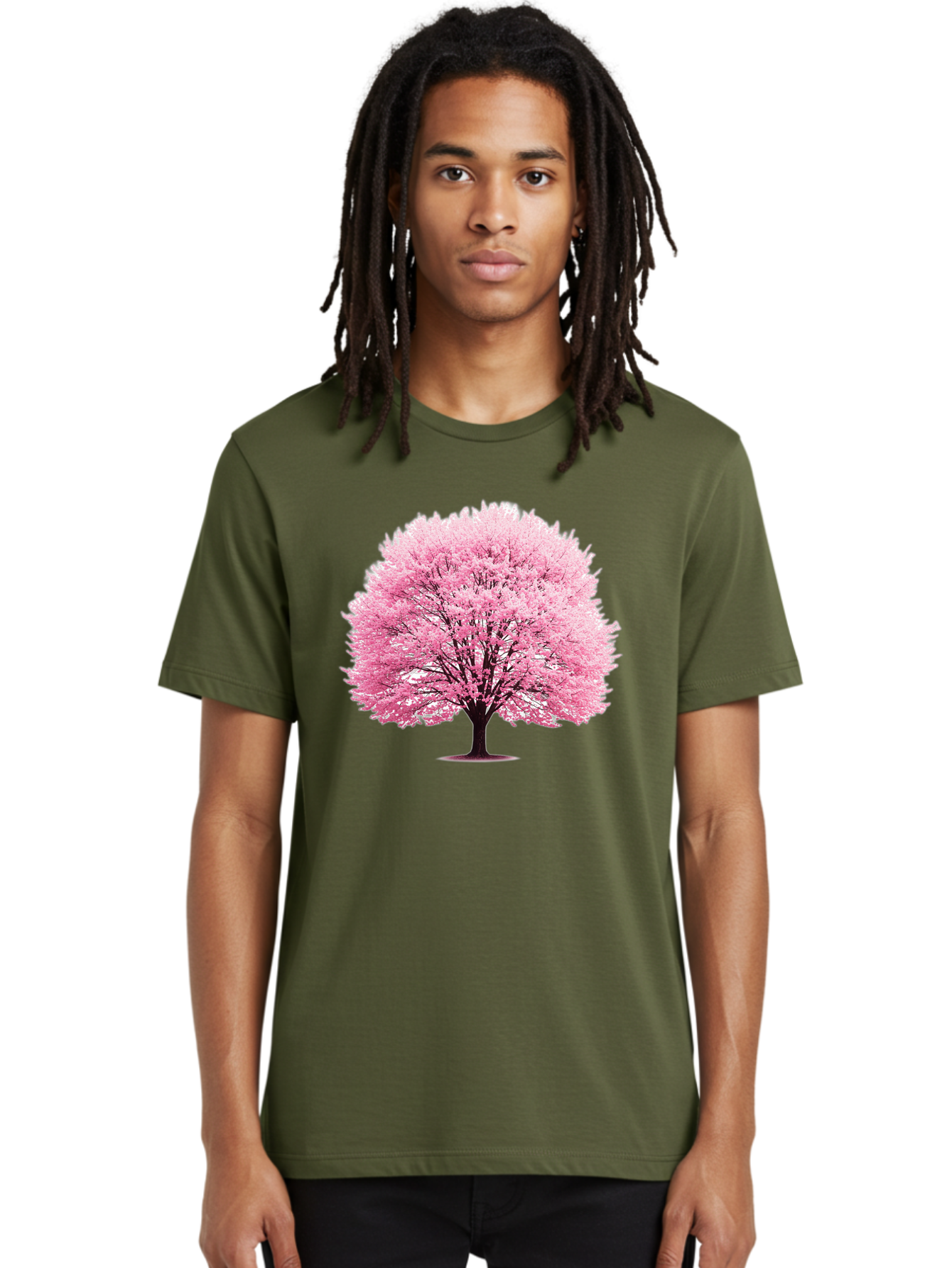 Cherry-Blossom-Tree-1 Men'S Graphic Tee, 100% Cotton, Comfortable Casual Summer Wear, Machine Washable, Vintage Camera, Old Camera, Antique Camera, Black Camera, Classic Photography, Photography Equipment, Nostalgic Device, Film Camera, Bai719