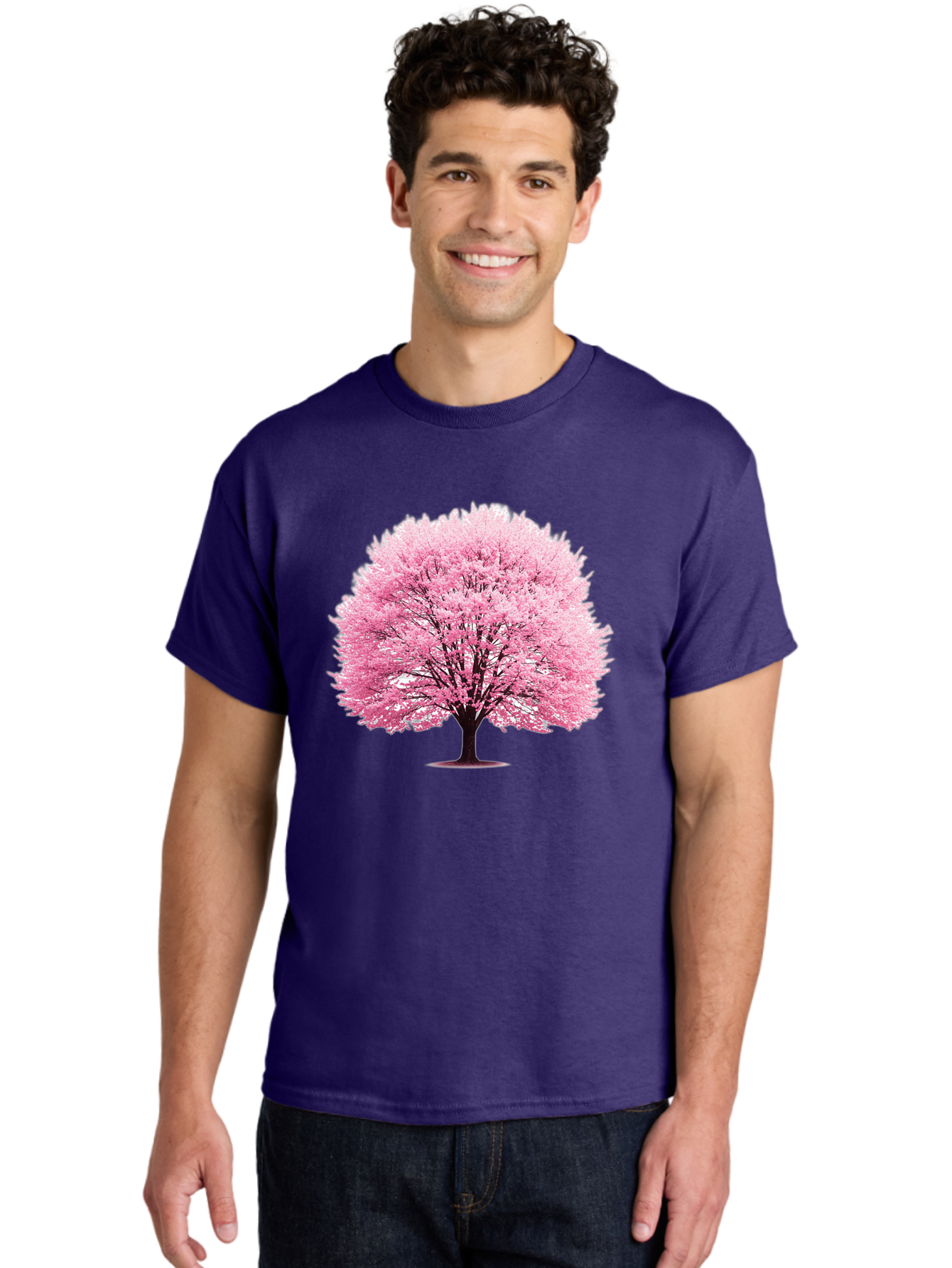 Cherry-Blossom-Tree-1 Men'S Graphic Tee, 100% Cotton, Comfortable Casual Summer Wear, Machine Washable, Vintage Camera, Old Camera, Antique Camera, Black Camera, Classic Photography, Photography Equipment, Nostalgic Device, Film Camera, Bai719