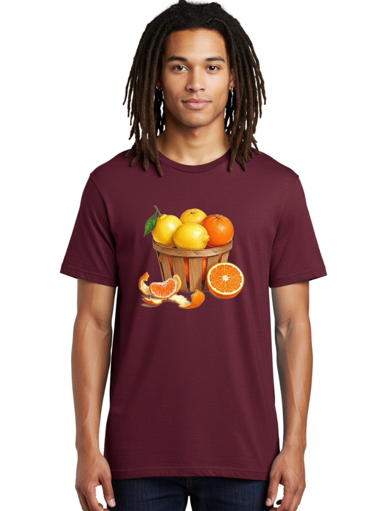 Citrus-Fruits-In-Basket Men'S Graphic Tee, 100% Cotton, Comfortable Casual Summer Wear, Machine Washable, Vintage Camera, Old Camera, Antique Camera, Black Camera, Classic Photography, Photography Equipment, Nostalgic Device, Film Camera, Bai724