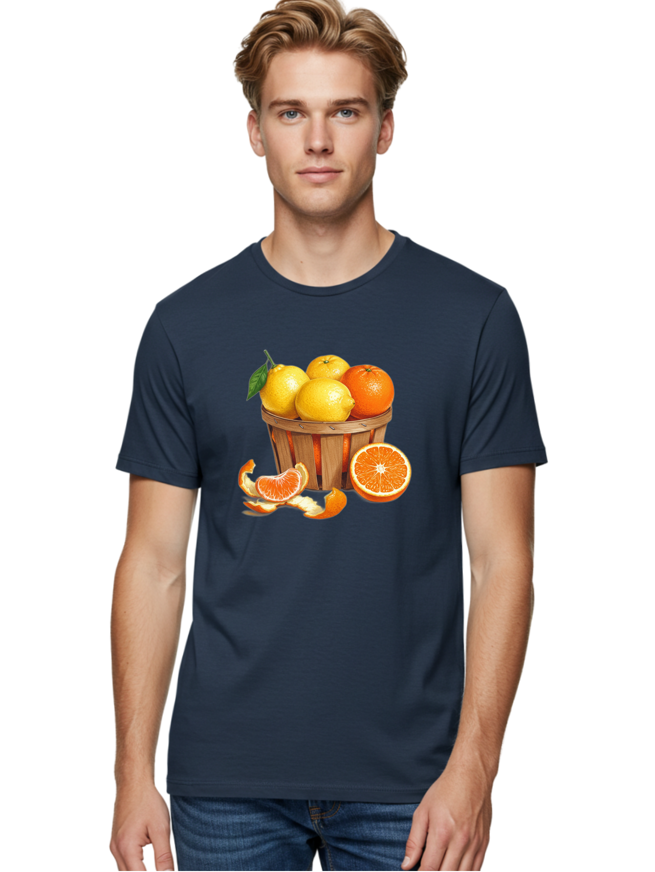 Citrus-Fruits-In-Basket Men'S Graphic Tee, 100% Cotton, Comfortable Casual Summer Wear, Machine Washable, Vintage Camera, Old Camera, Antique Camera, Black Camera, Classic Photography, Photography Equipment, Nostalgic Device, Film Camera, Bai724