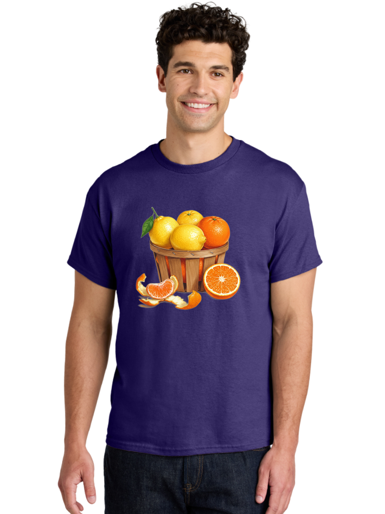 Citrus-Fruits-In-Basket Men'S Graphic Tee, 100% Cotton, Comfortable Casual Summer Wear, Machine Washable, Vintage Camera, Old Camera, Antique Camera, Black Camera, Classic Photography, Photography Equipment, Nostalgic Device, Film Camera, Bai724