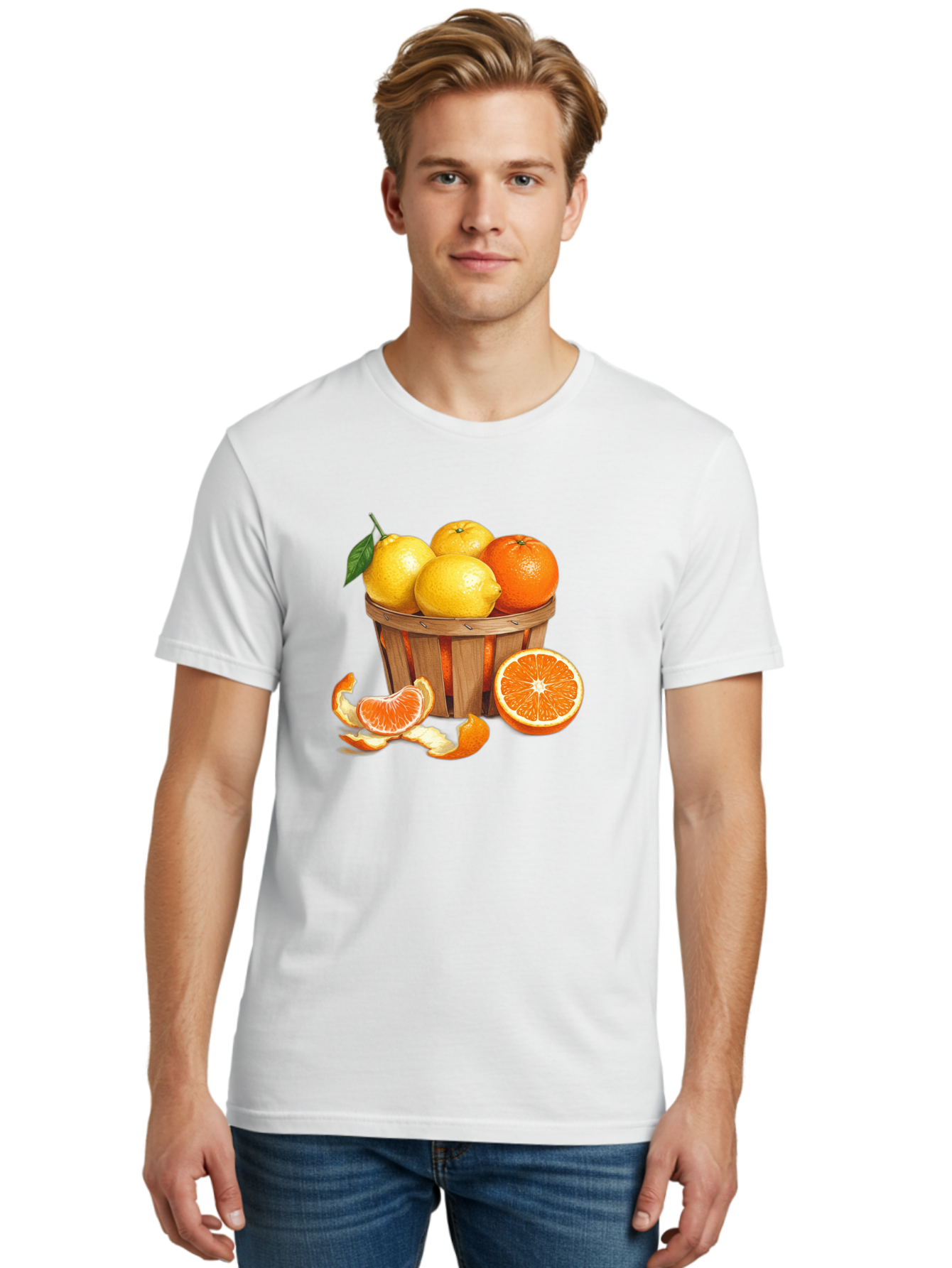 Citrus-Fruits-In-Basket Men'S Graphic Tee, 100% Cotton, Comfortable Casual Summer Wear, Machine Washable, Vintage Camera, Old Camera, Antique Camera, Black Camera, Classic Photography, Photography Equipment, Nostalgic Device, Film Camera, Bai724